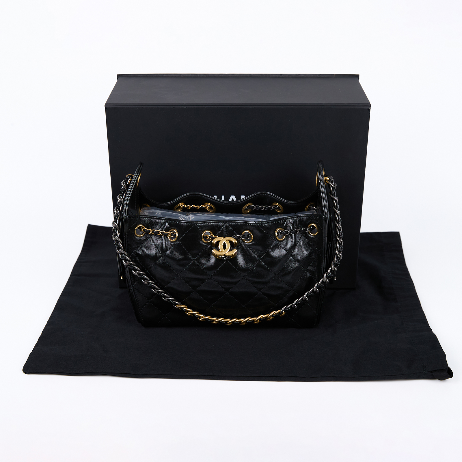 香奈兒 CHANEL 25 迷你包 AS5631 晶片款 黑25包 MINI 原廠盒子/防塵袋