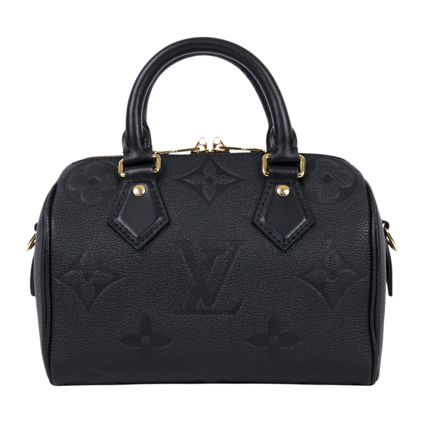 路易威登 LOUIS VUITTON Speedy Bandoulière  20 Noir 手提 斜背 波士頓包 M58953 晶片款  防塵袋/鎖組/背帶