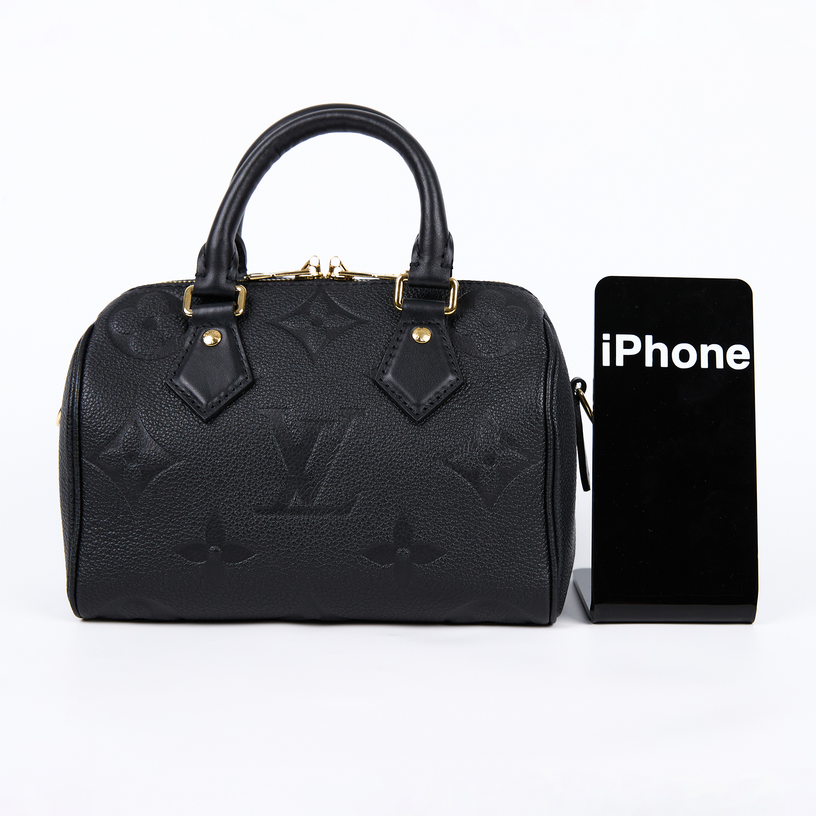 路易威登 LOUIS VUITTON Speedy Bandoulière  20 Noir 手提 斜背 波士頓包 M58953 晶片款  防塵袋/鎖組/背帶
