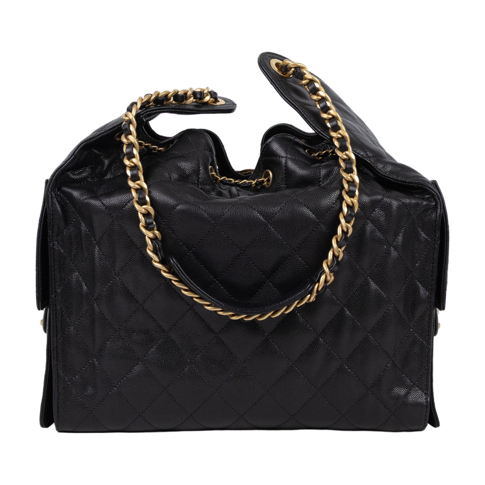香奈兒 CHANEL 25 中型包 AS5311 晶片款 黑荔枝25包 中號 防塵袋