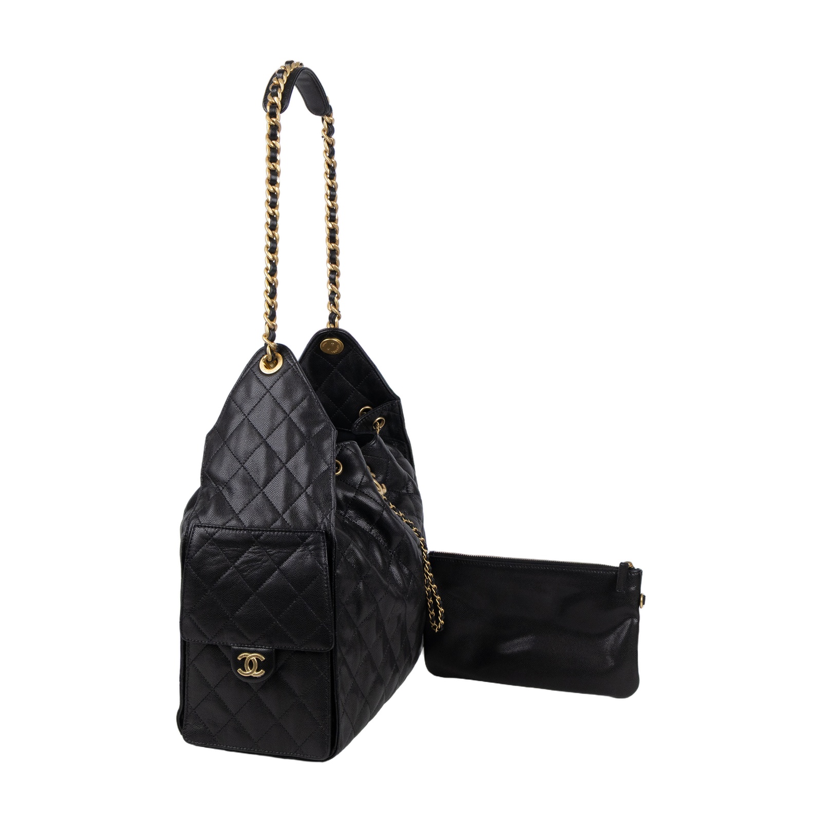 香奈兒 CHANEL 25 中型包 AS5311 晶片款 黑荔枝25包 中號 防塵袋