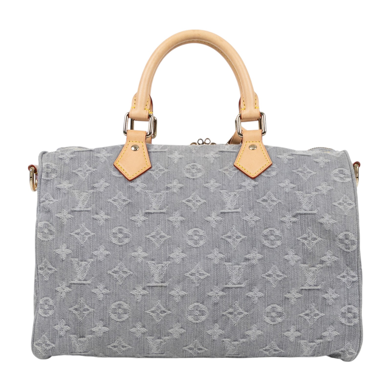路易威登 LOUIS VUITTON Speedy Soft 30 手提包 波士頓包 牛仔 M13344 晶片款  防塵袋/背帶/吊牌/鎖組