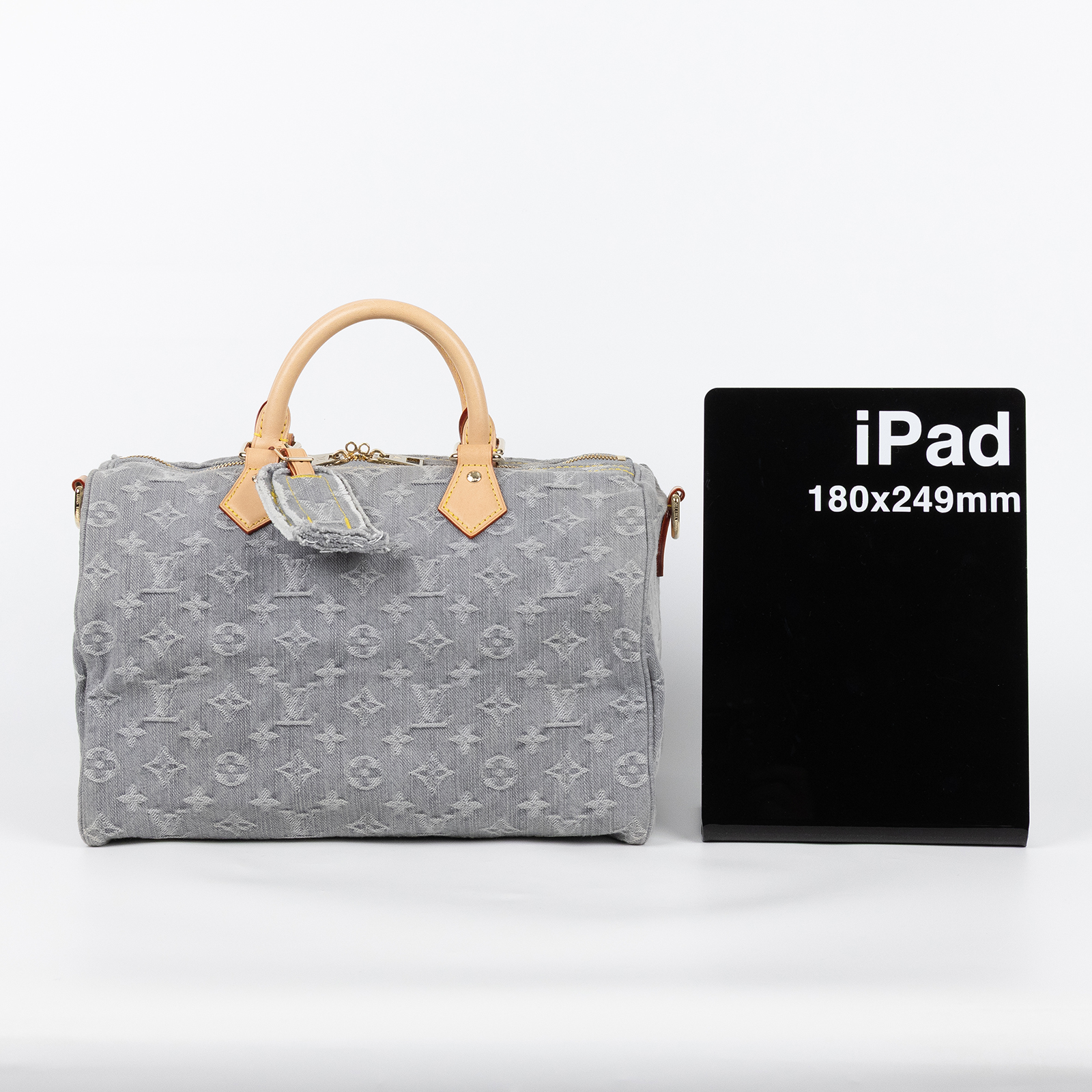 路易威登 LOUIS VUITTON Speedy Soft 30 手提包 波士頓包 牛仔 M13344 晶片款  防塵袋/背帶/吊牌/鎖組