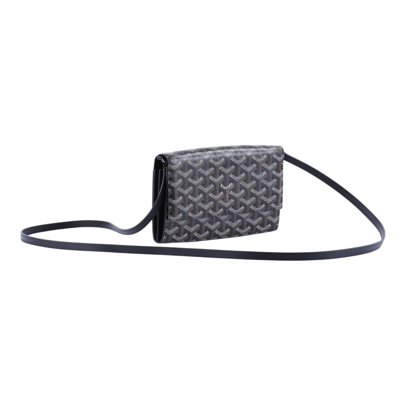 高雅德 GOYARD Varenne Continental Wallet 錢包 長夾 斜背包 VAREN3MMLTY 黑Varenne WOC 防塵袋2/背帶