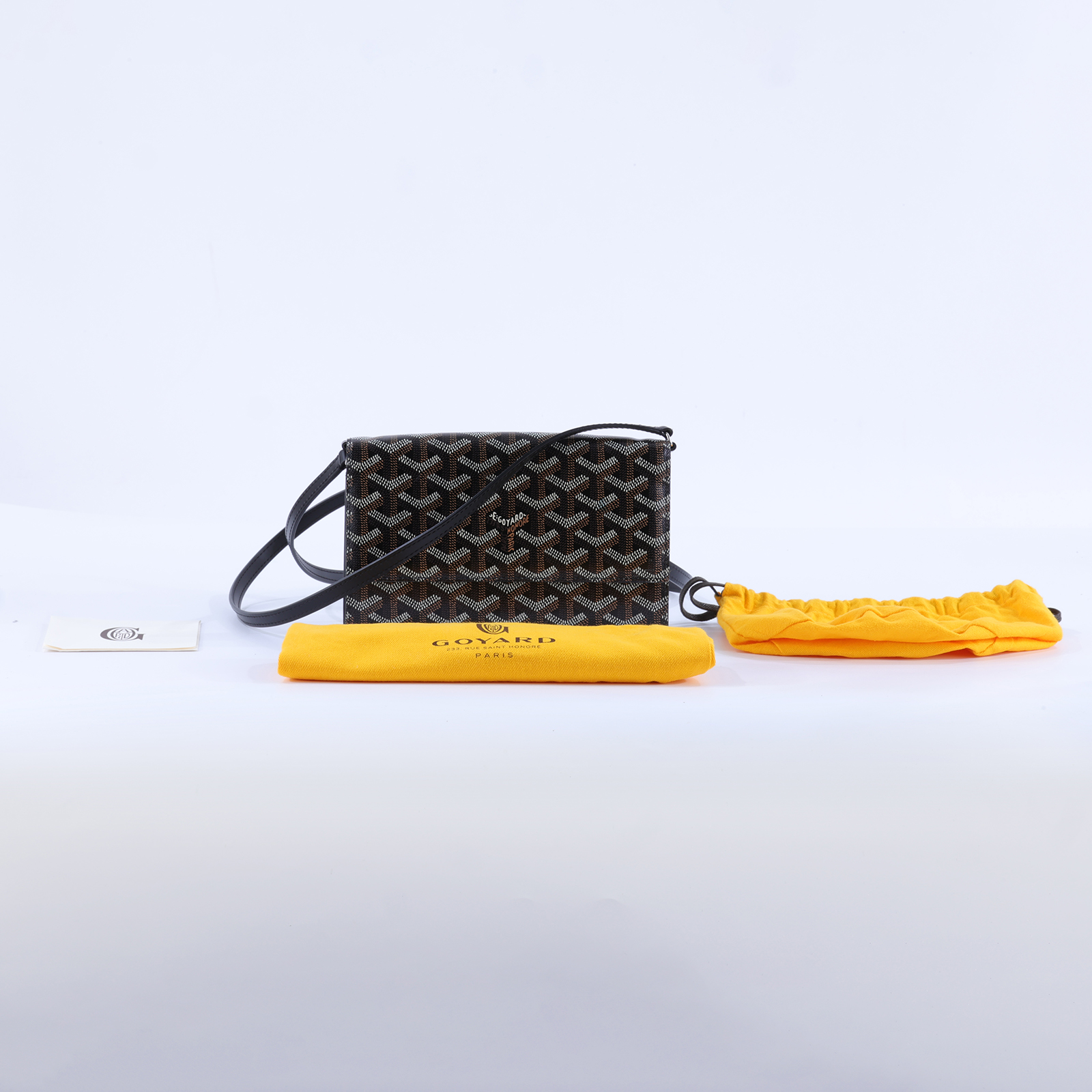 高雅德 GOYARD Varenne Continental Wallet 錢包 長夾 斜背包 VAREN3MMLTY 黑Varenne WOC 防塵袋2/背帶