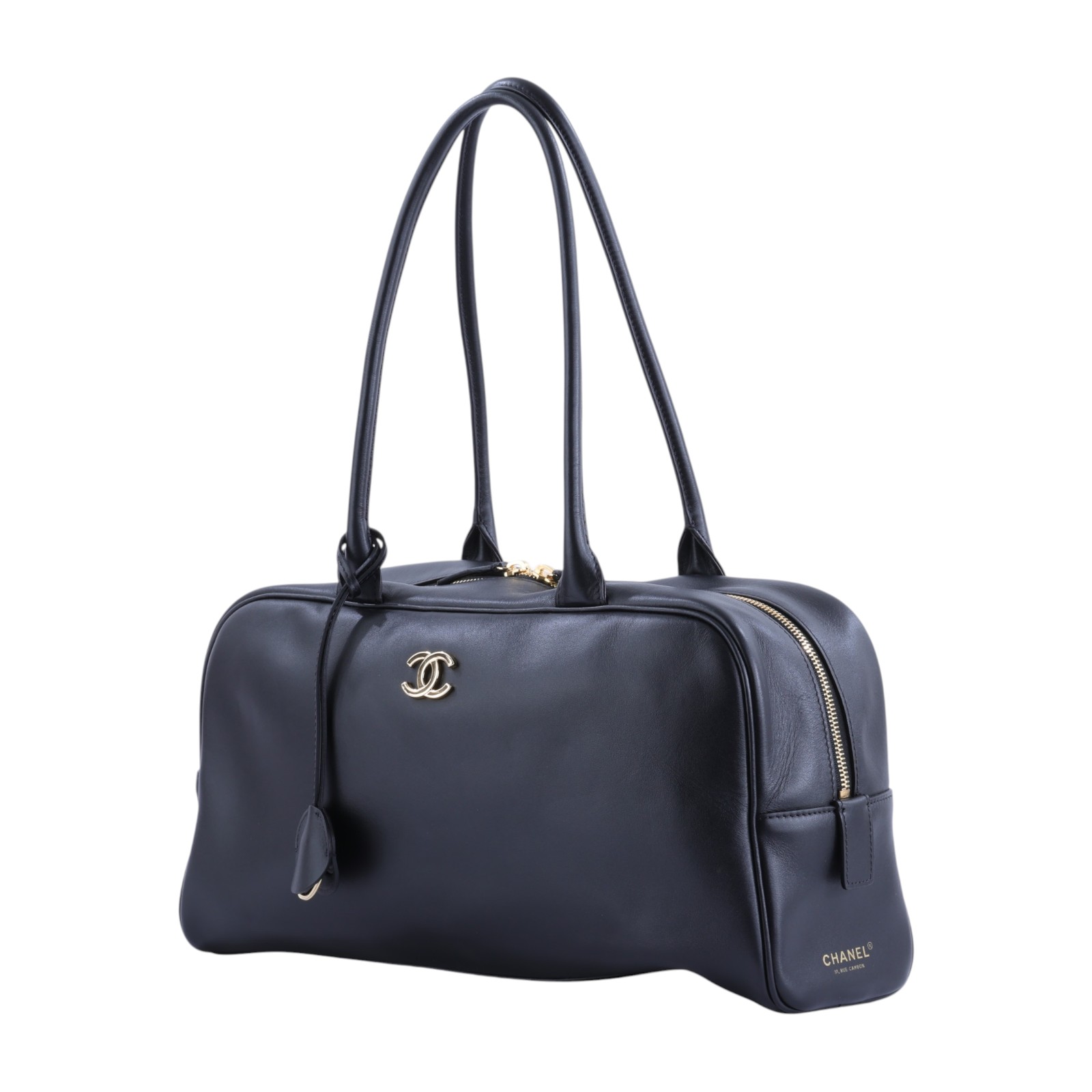 香奈兒 CHANEL 2026 春夏 大型 保齡球包 手提包 旅行袋 AS6211 B23874 晶片款 黑保齡球包 大款 防塵袋/購買證明