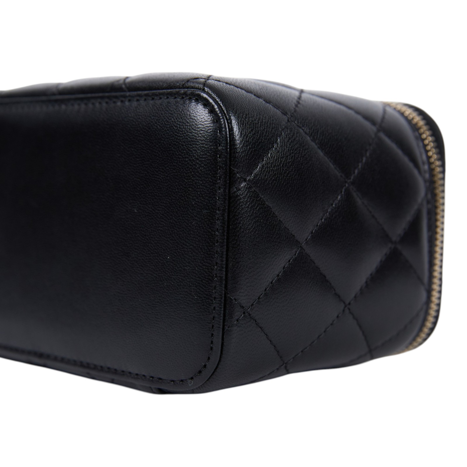 香奈兒 CHANEL Vanity Case 化妝箱 AP2199 31開 黑淡金羊化妝盒 原廠盒子/防塵袋/保證卡