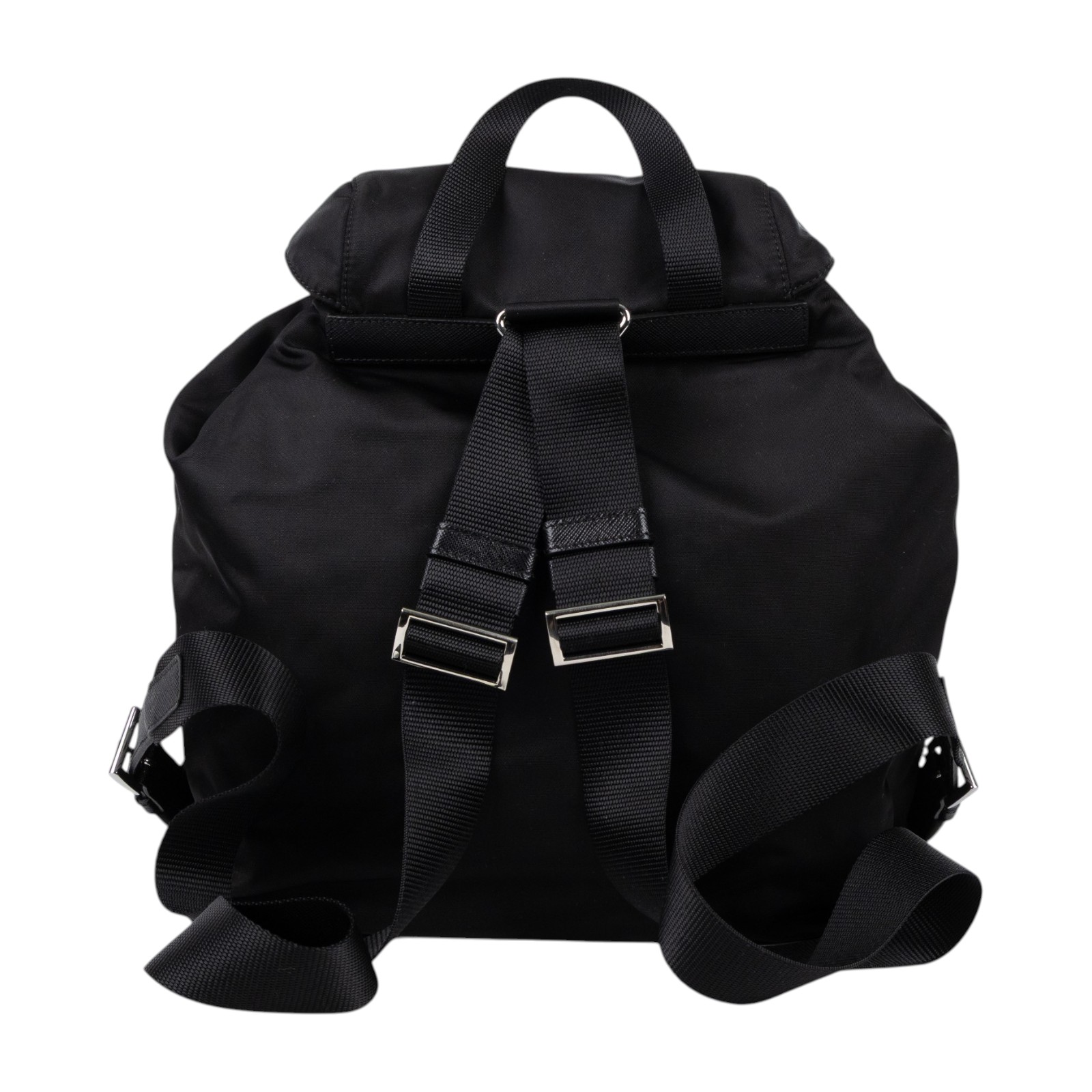 普拉達 PRADA Re-Nylon 中型 背囊 後背包 化妝袋 1BZ811_RV44 黑尼龍後背包 防塵袋/內袋