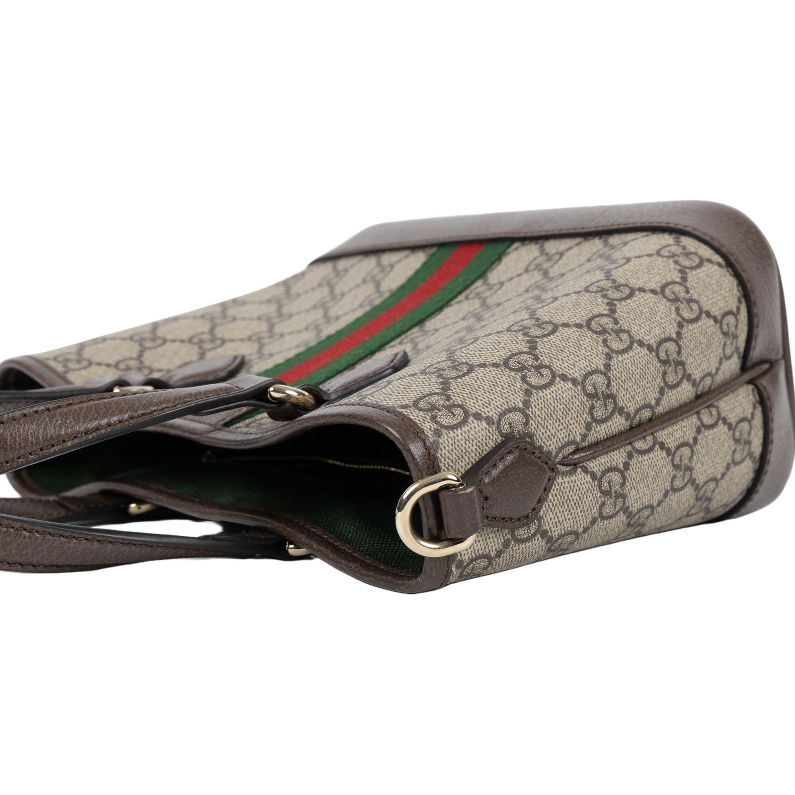 古馳 GUCCI Ophidia 系列小型托特包 836848 FAE0J 棕GG Ophidia托特2WAY 防塵袋/背帶