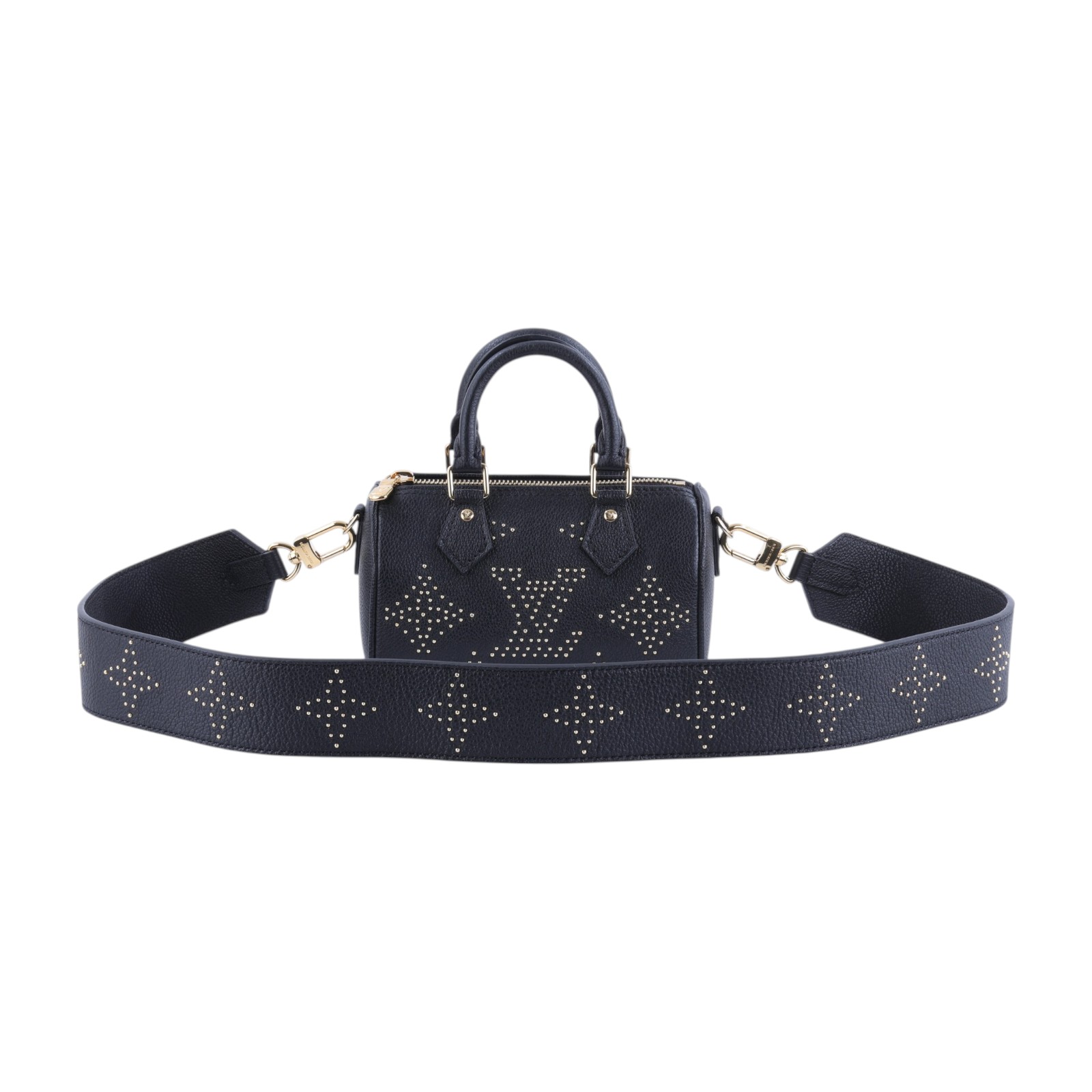 路易威登 LOUIS VUITTON Nano Speedy 手提包 斜背包 迷你 M46745 晶片款 黑金珠NANO SPEEDY 防塵袋/背帶