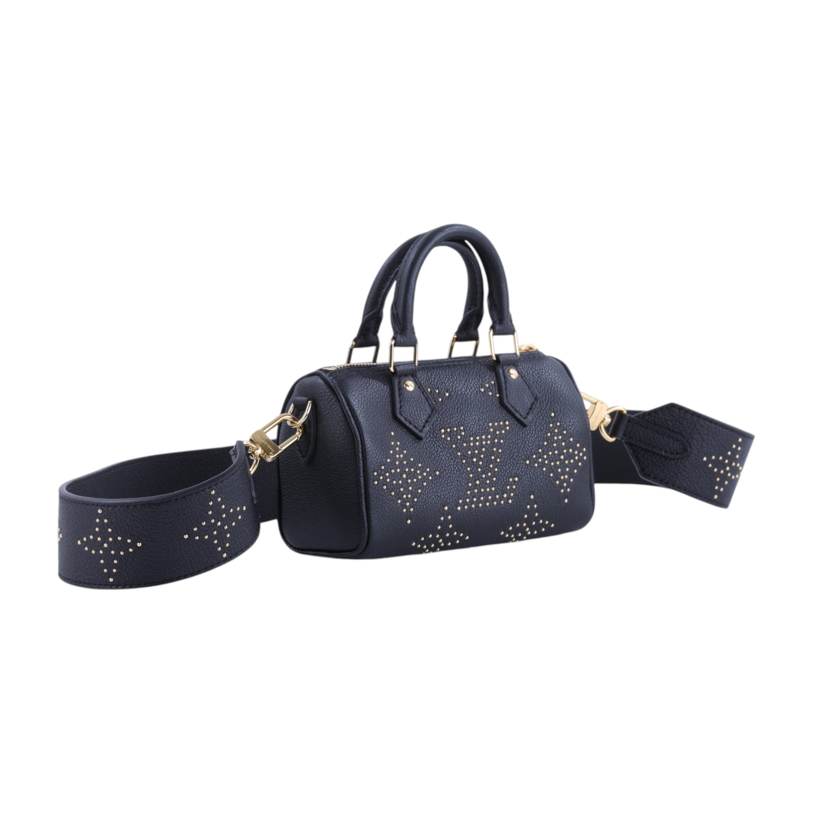 路易威登 LOUIS VUITTON Nano Speedy 手提包 斜背包 迷你 M46745 晶片款 黑金珠NANO SPEEDY 防塵袋/背帶