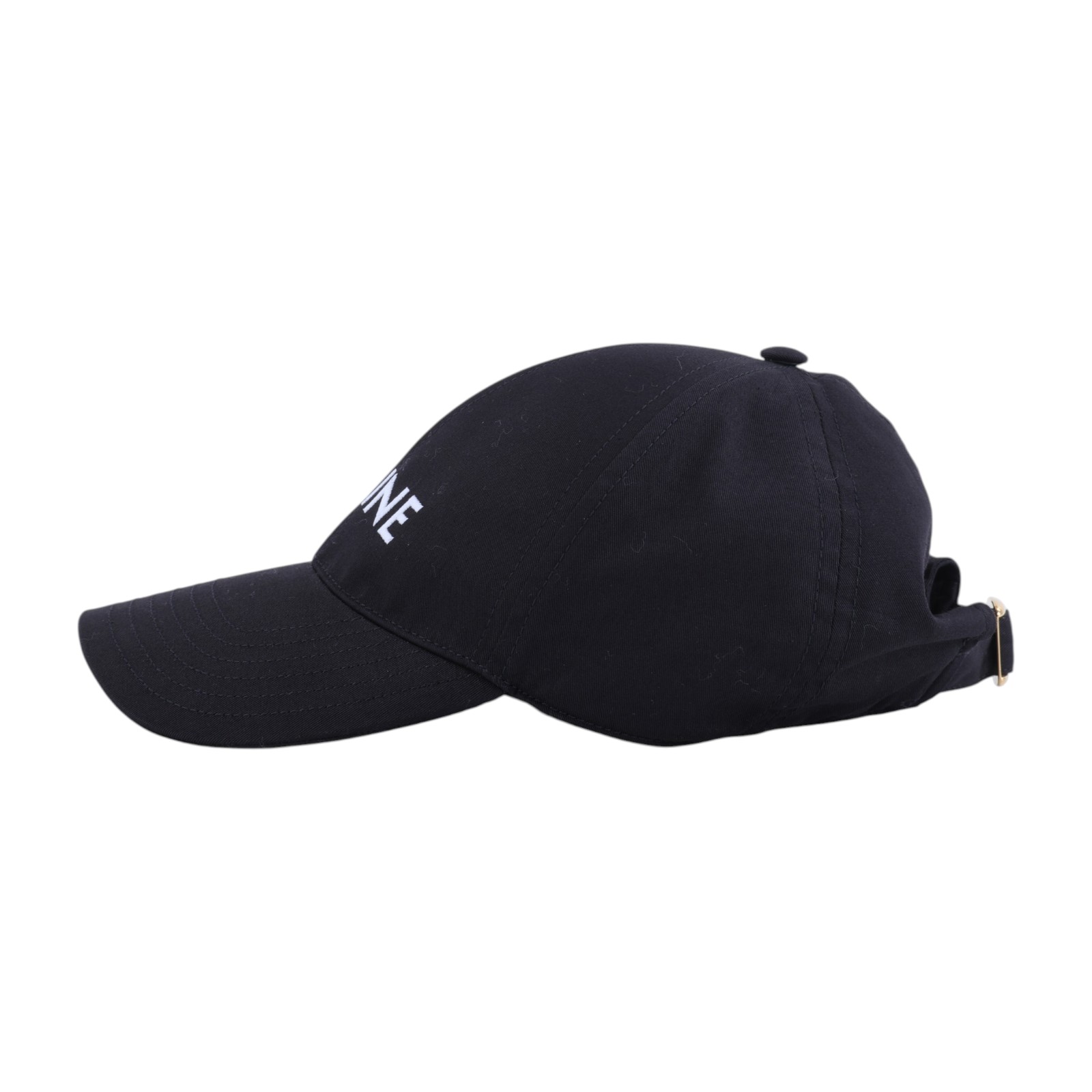 思琳 CELINE 棉質棒球帽 2AUA1242N_M 黑LOGO棒球帽#M 台灣購買證明