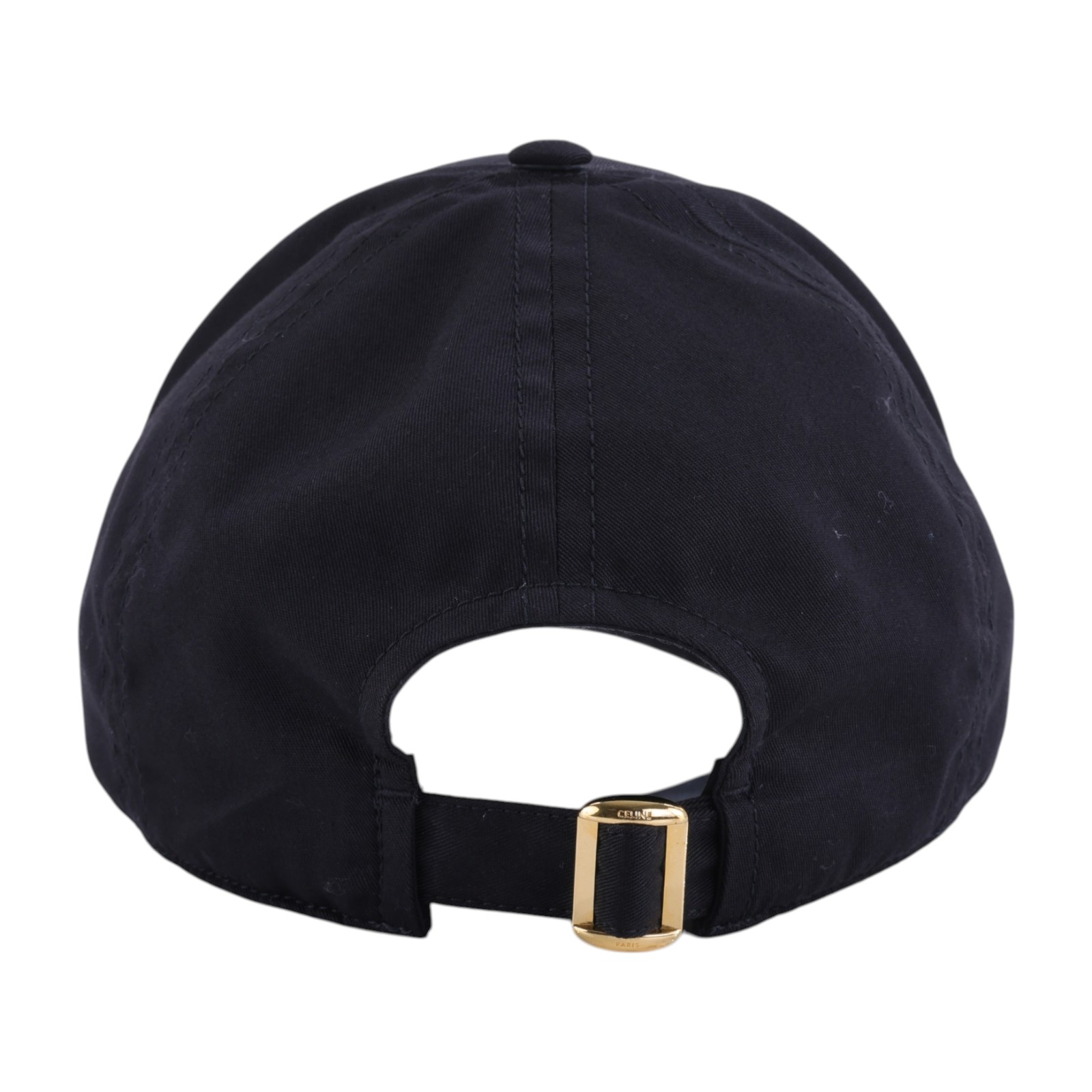 思琳 CELINE 棉質棒球帽 2AUA1242N_M 黑LOGO棒球帽#M 台灣購買證明