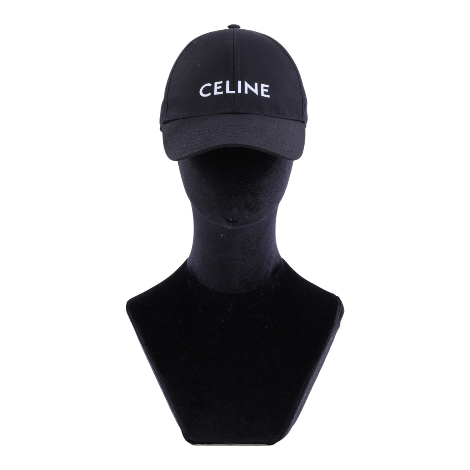 思琳 CELINE 棉質棒球帽 2AUA1242N_M 黑LOGO棒球帽#M 台灣購買證明