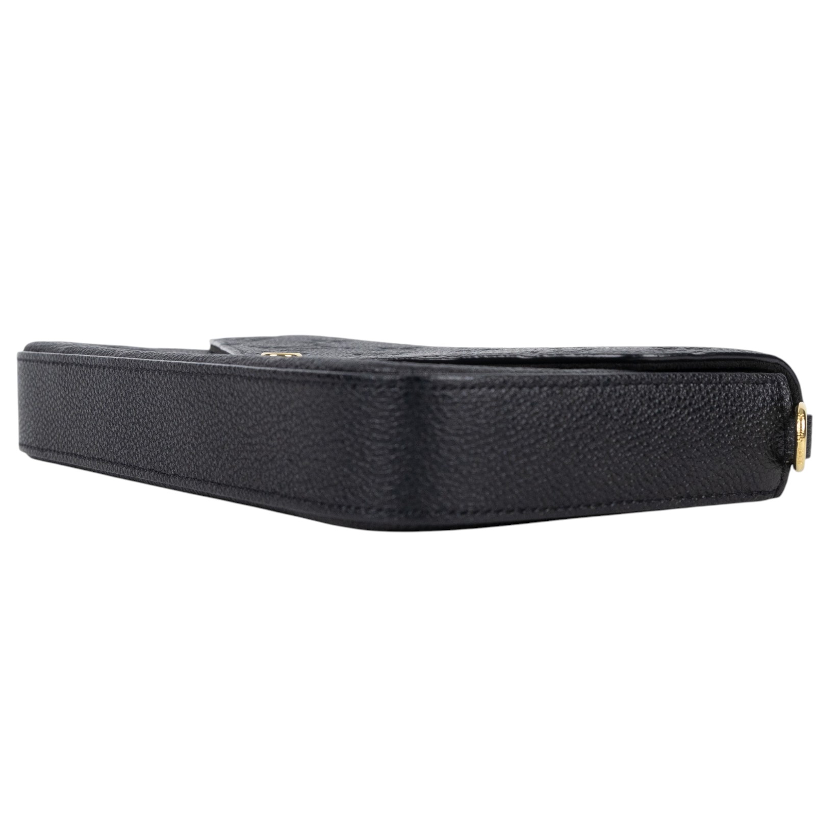路易威登 LOUIS VUITTON Félicie Pochette 經典壓花皮格 WOC 翻蓋 斜背 鍊帶 肩背包 黑色 M82477 晶片款  背帶/內袋2