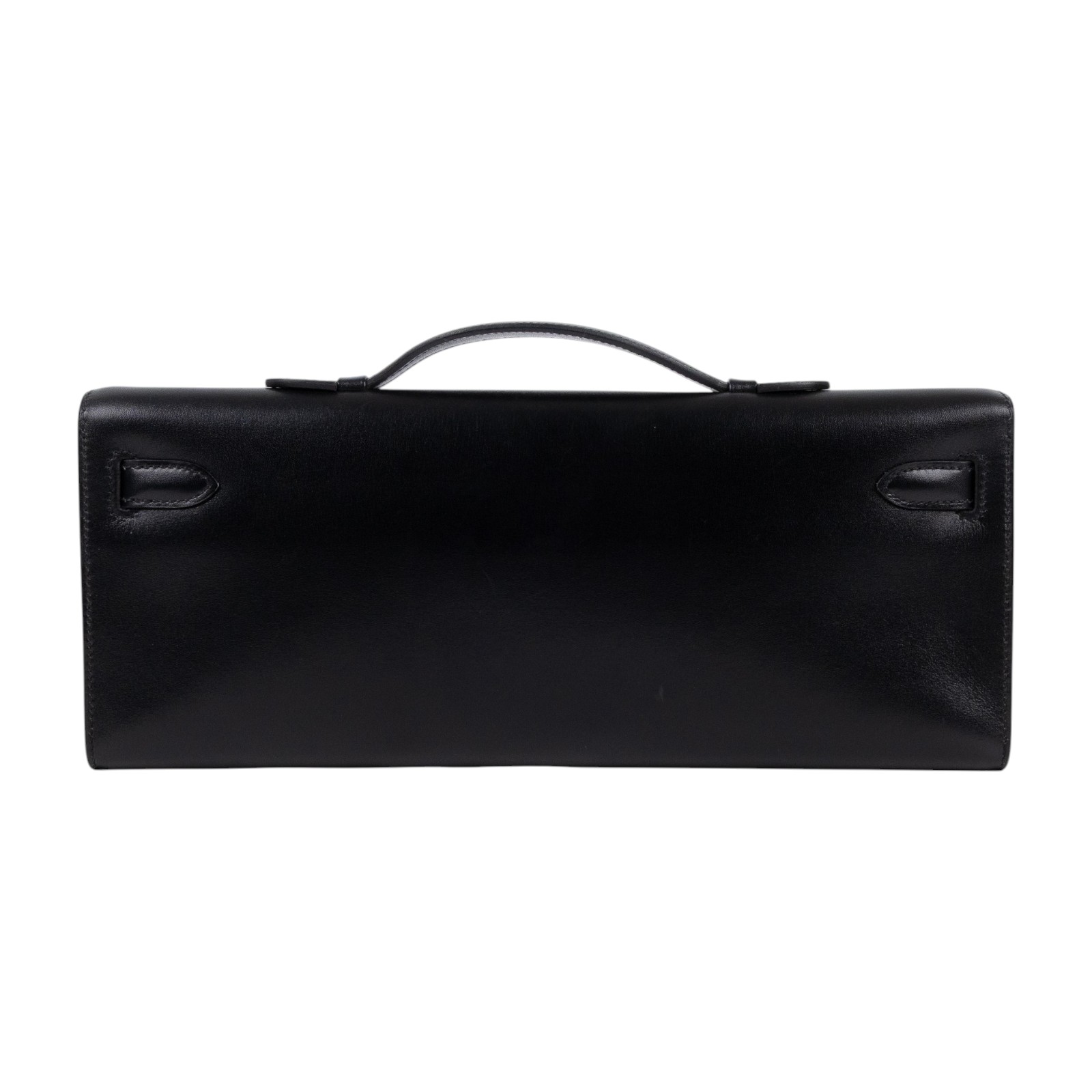 愛馬仕 Hermes Kelly Cut 手拿包 KLC □M 27S □M 黑銀 Kelly Cut 防塵袋