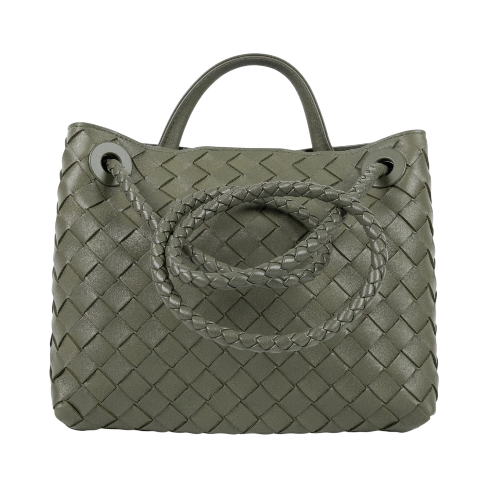 寶緹嘉 BOTTEGA VENETA Small Andiamo With Chain 小型 手提包 肩背包 斜背包 766014VCPP1 晶片款  防塵袋/保證卡
