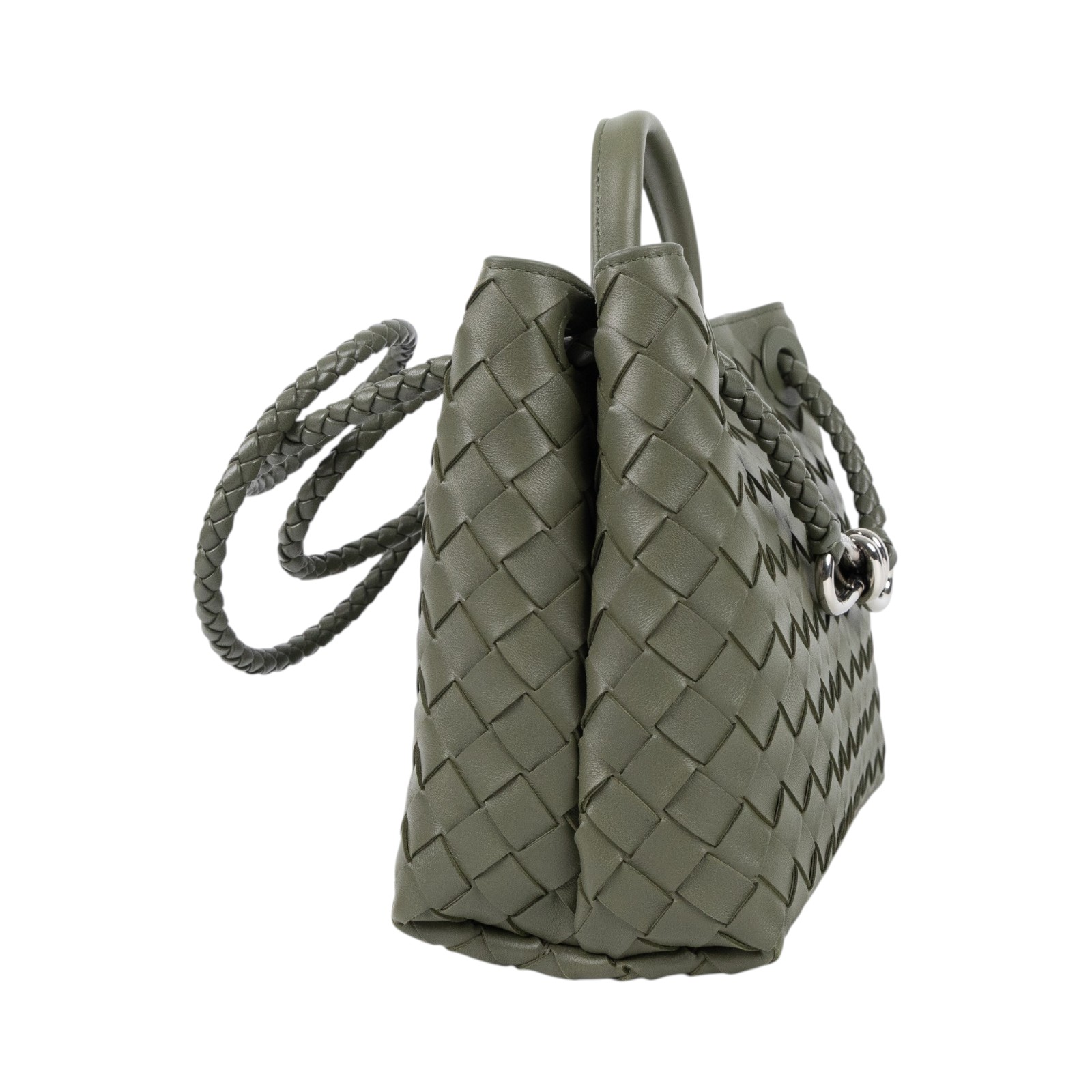 寶緹嘉 BOTTEGA VENETA Small Andiamo With Chain 小型 手提包 肩背包 斜背包 766014VCPP1 晶片款  防塵袋/保證卡