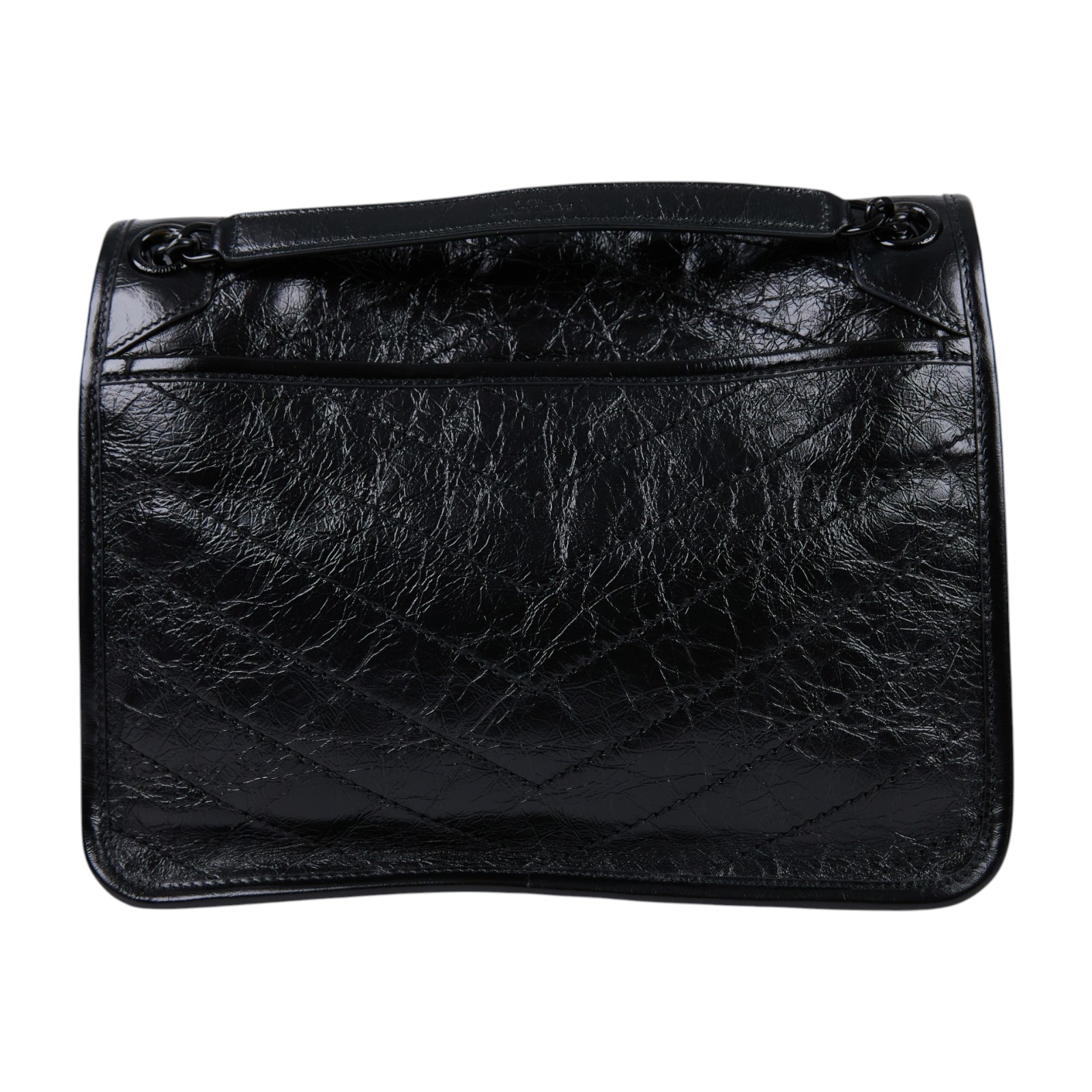 聖羅蘭 YSL SAINT LAURENT Niki 復古皮革 中型手袋 6331840EN08 SO BLACK NIKI 中號 防塵袋