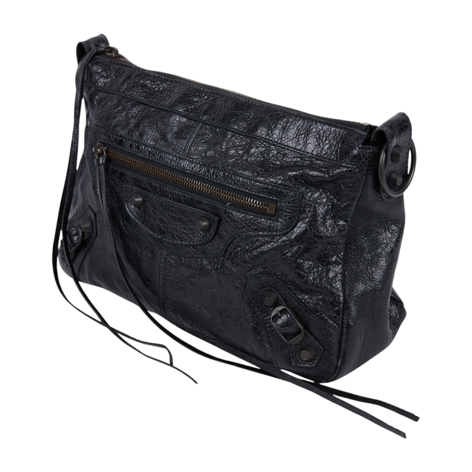 巴黎世家 BALENCIAGA Le City Moto 小型 肩背包 斜背包 8461882ABEK 黑LE CITY MOTO SMALL 防塵袋/背帶2