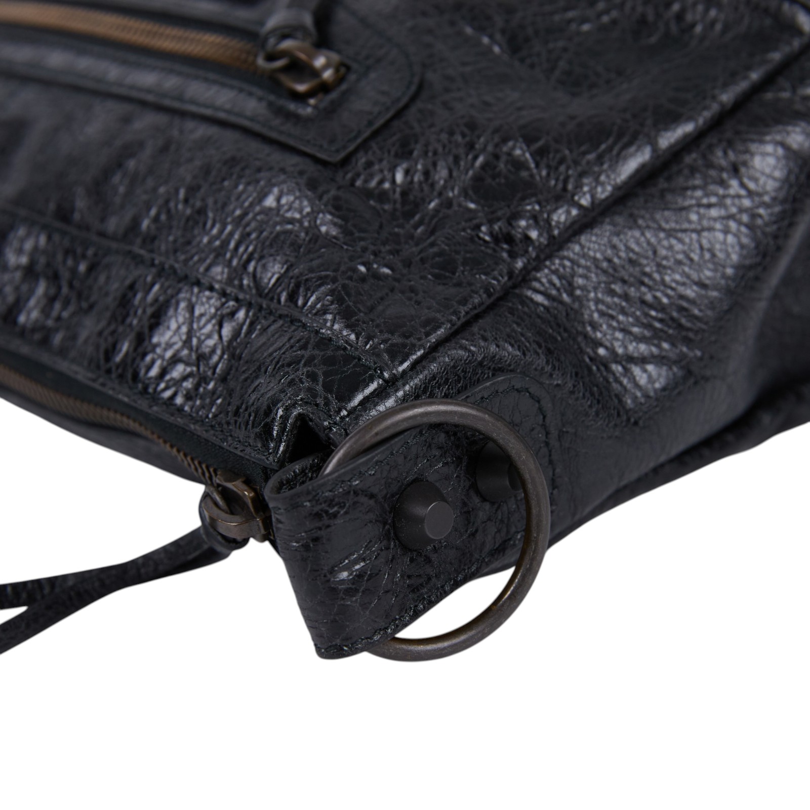 巴黎世家 BALENCIAGA Le City Moto 小型 肩背包 斜背包 8461882ABEK 黑LE CITY MOTO SMALL 防塵袋/背帶2