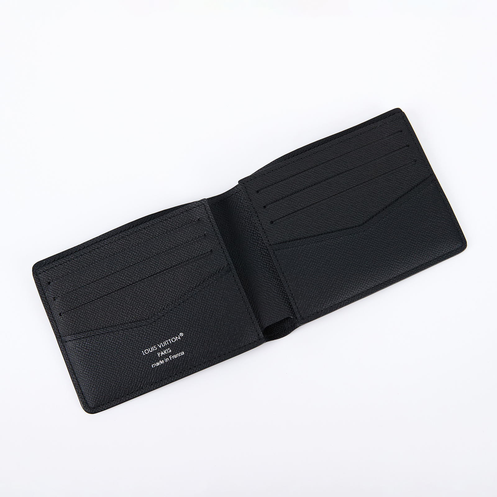 路易威登 LOUIS VUITTON Slender 錢包 Eclipse帆布 錢包 短夾 M62294 晶片款 黑原花短夾 台灣購買證明