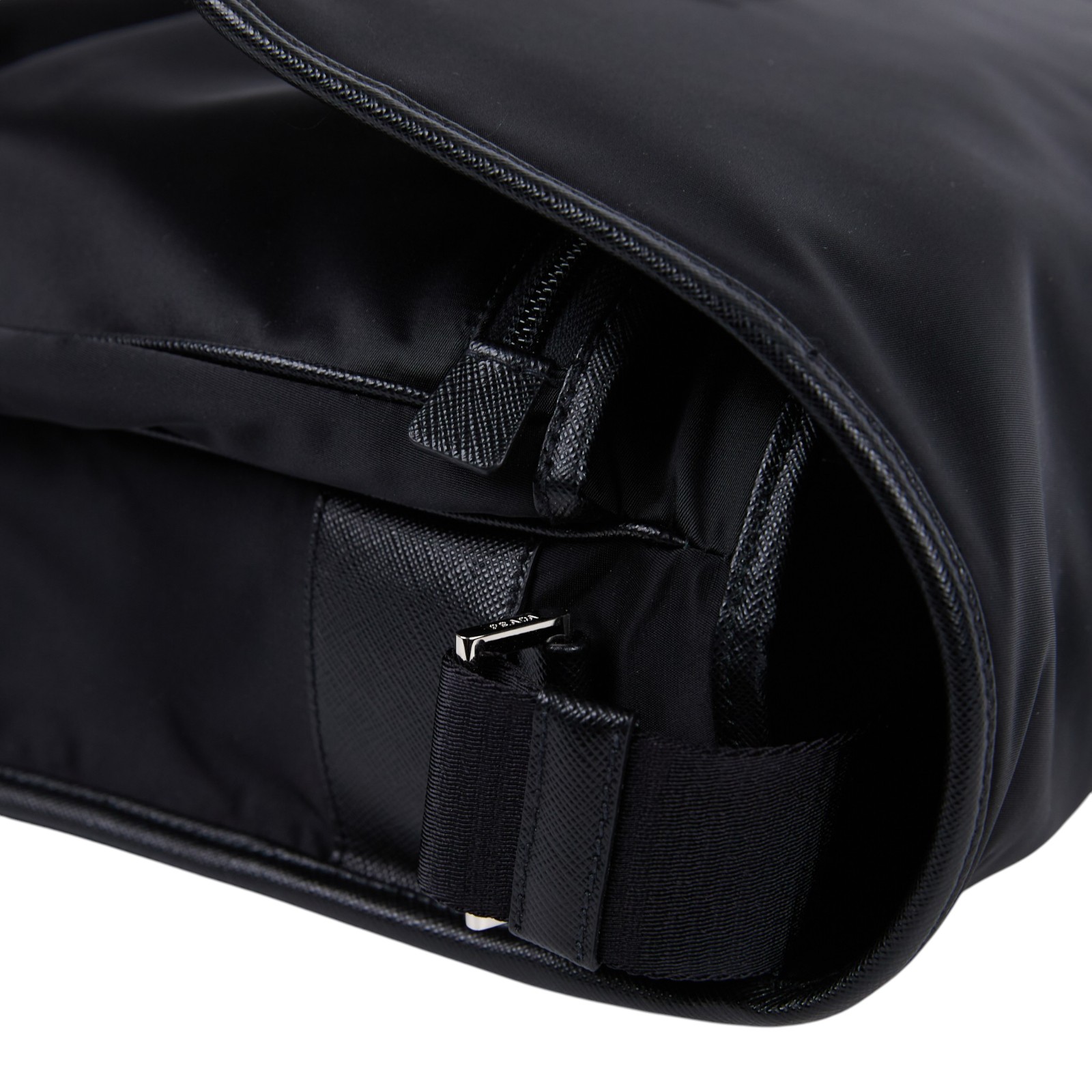 普拉達 PRADA Tessuto Nylon 郵差包 肩背包 斜背包 2VD166_2FMO 黑色尼龍Messenger 肩背包 防塵袋