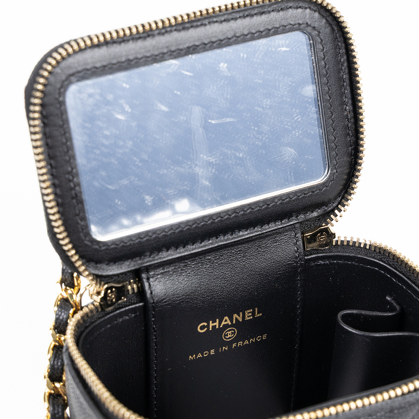 香奈兒 CHANEL Vanity 化妝箱 化妝盒 肩背包 斜背包 AP3078 晶片款 黑荔枝POKER VANITY 防塵袋