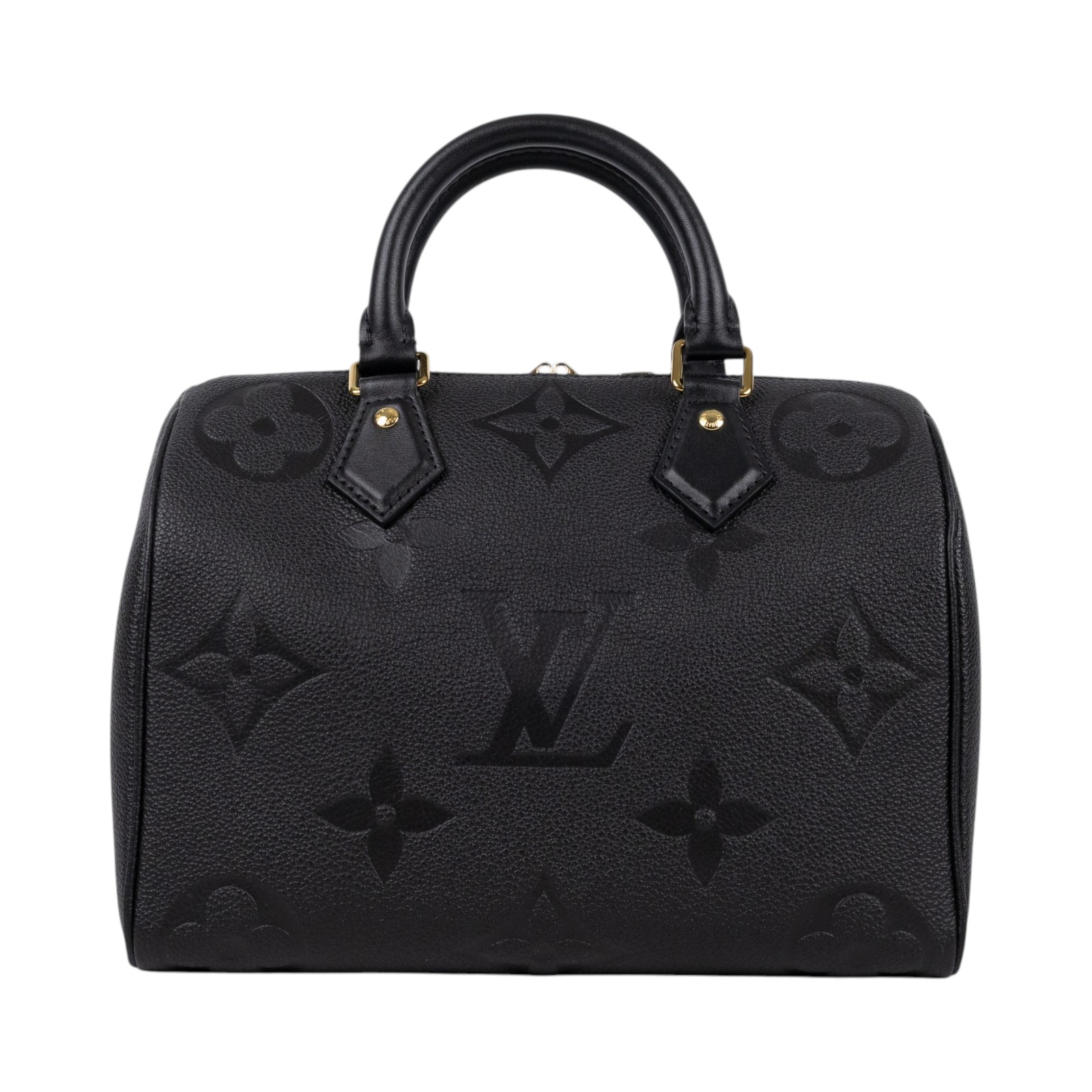 路易威登 LOUIS VUITTON Speedy Bandoulière  25 黑色 大LOGO 手提 斜背 波士頓包 M58951 晶片款  原廠盒子/防塵袋/背帶/鎖組