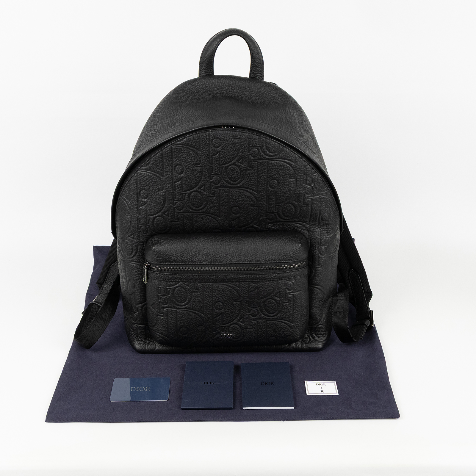 迪奧 CHRISTIAN DIOR Rider 2.0 後背包 雙肩包 1ESBA199LLG 黑DIOR RIDER拉鍊後背包 防塵袋/保證卡