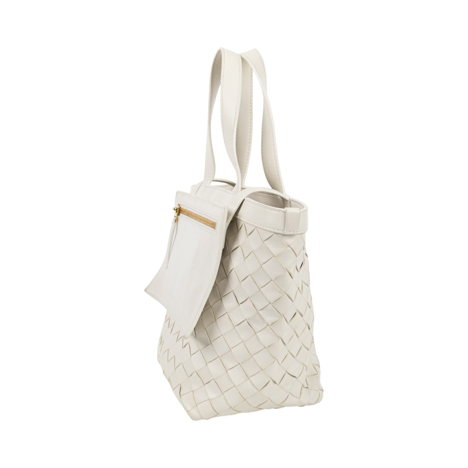 寶緹嘉 BOTTEGA VENETA Flip Flap Small 手提包 小型 754916VCPP1 白FLIP FLAP SMALL 防塵袋