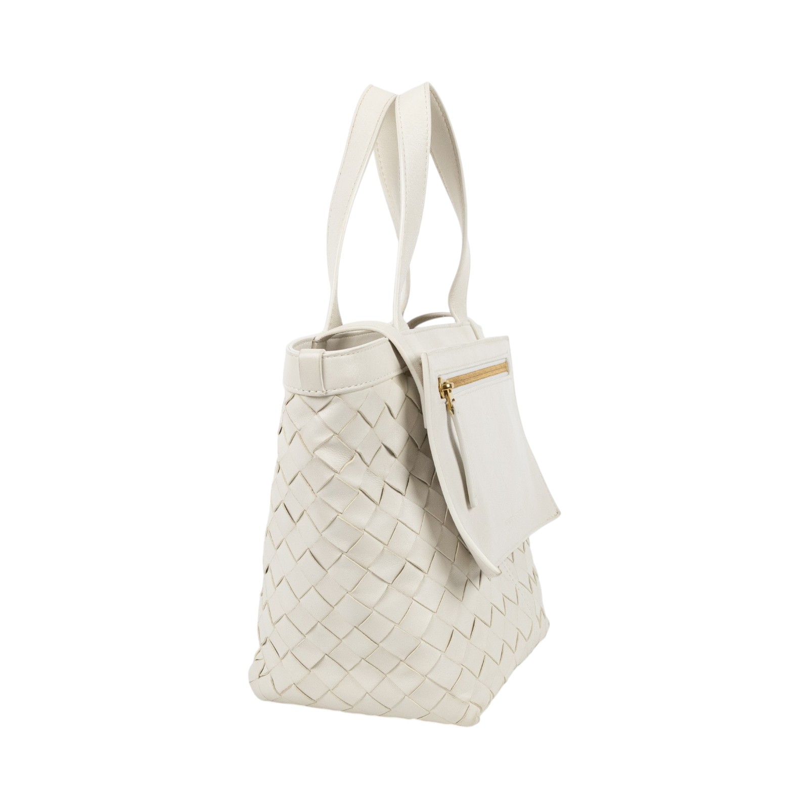 寶緹嘉 BOTTEGA VENETA Flip Flap Small 手提包 小型 754916VCPP1 白FLIP FLAP SMALL 防塵袋