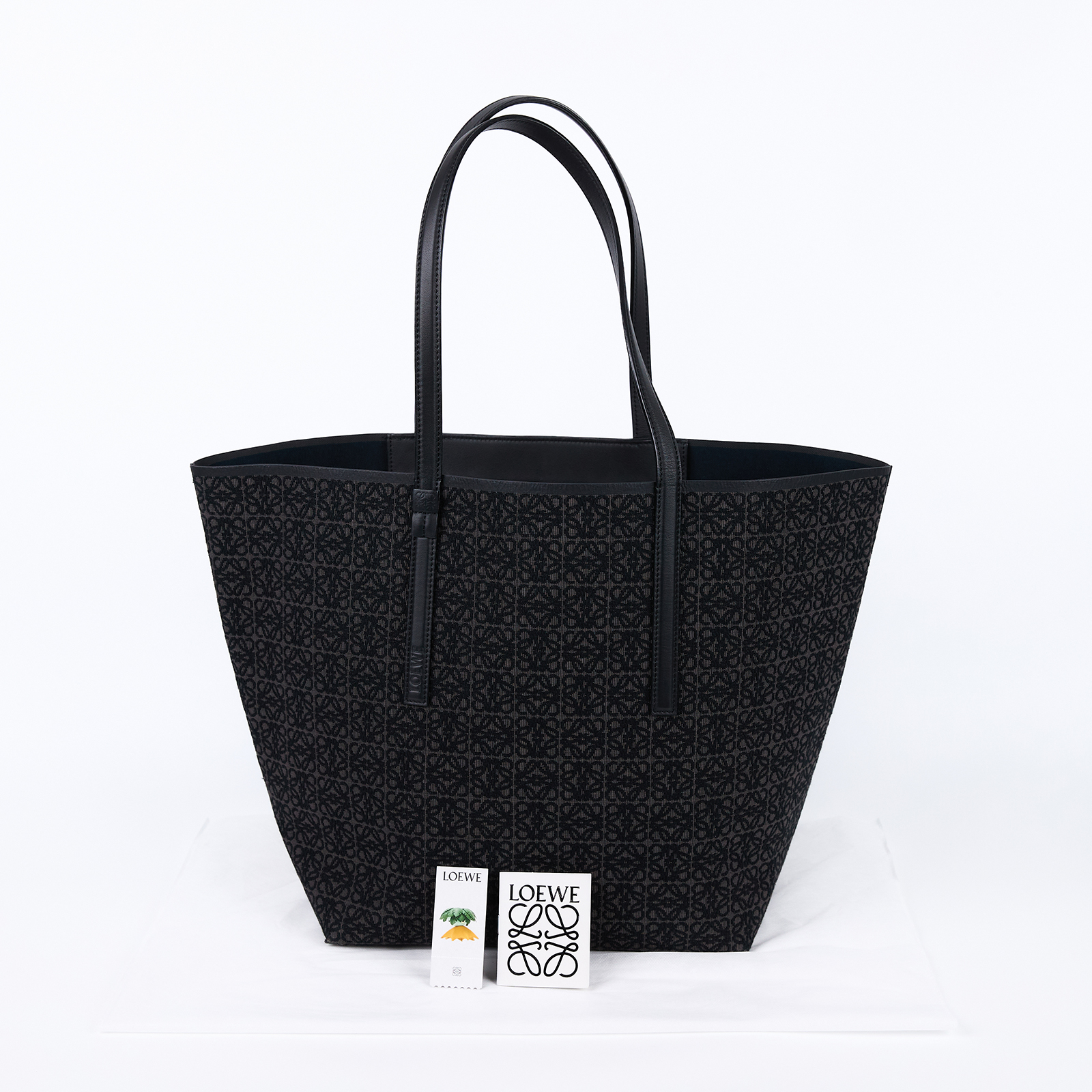 羅意威 LOEWE Anagram T Tote 托特包 肩背包 B657Z73X03 黑Anagram T  TOTE BAG 無附屬品