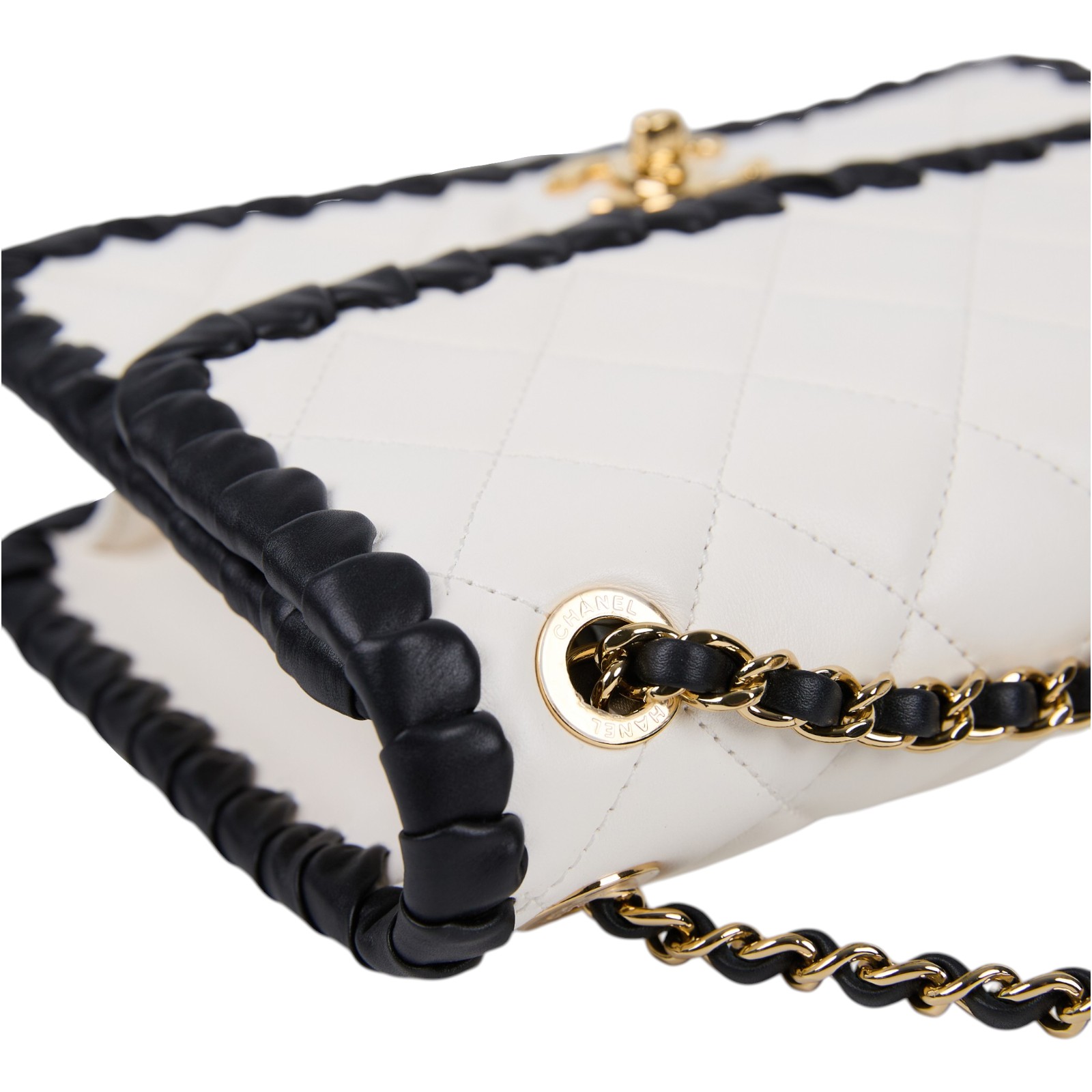 香奈兒 CHANEL CF 口蓋包 小型 肩背包 斜背包 AS2497 B23328 晶片款 熊貓羊FLAP BAG 防塵袋