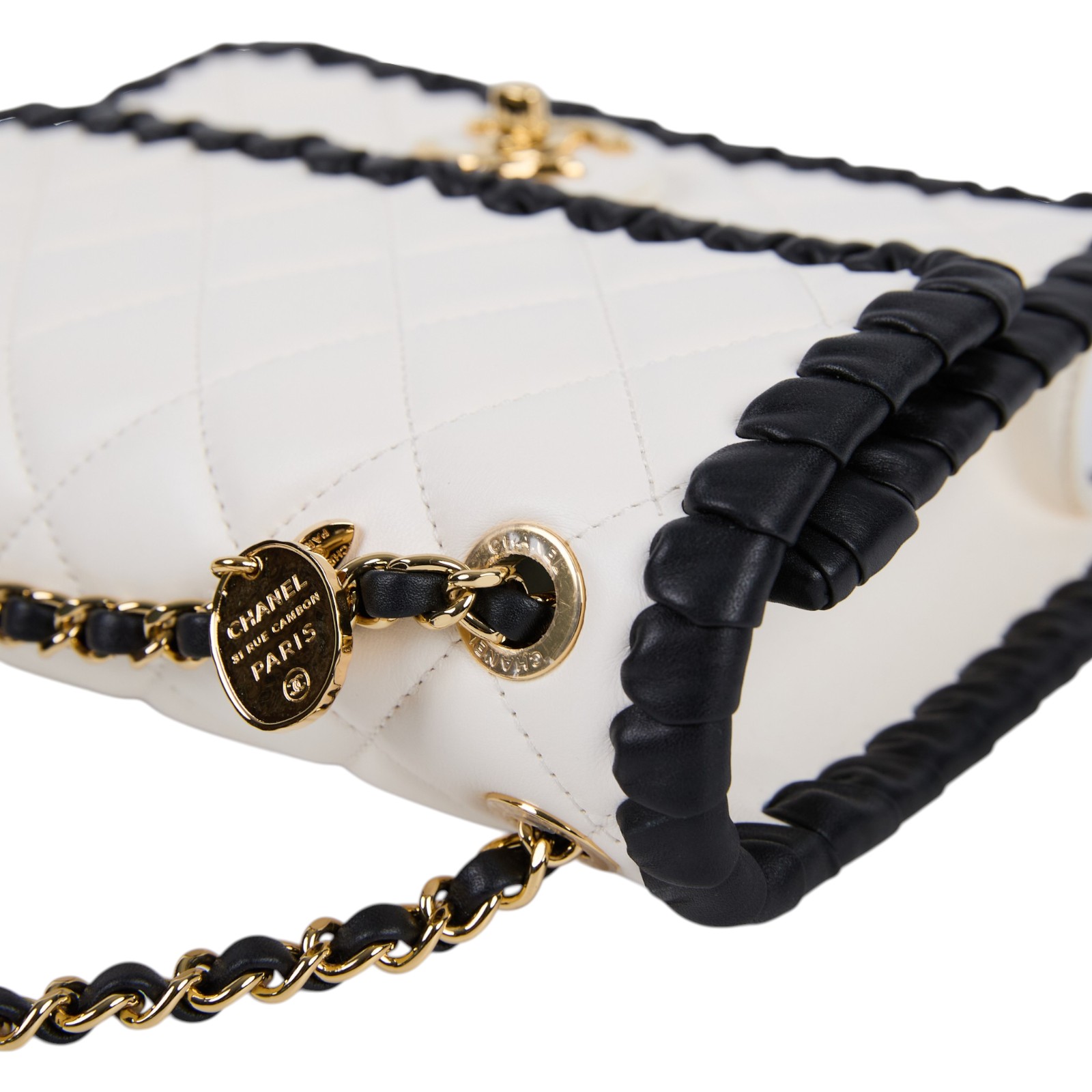香奈兒 CHANEL CF 口蓋包 小型 肩背包 斜背包 AS2497 B23328 晶片款 熊貓羊FLAP BAG 防塵袋