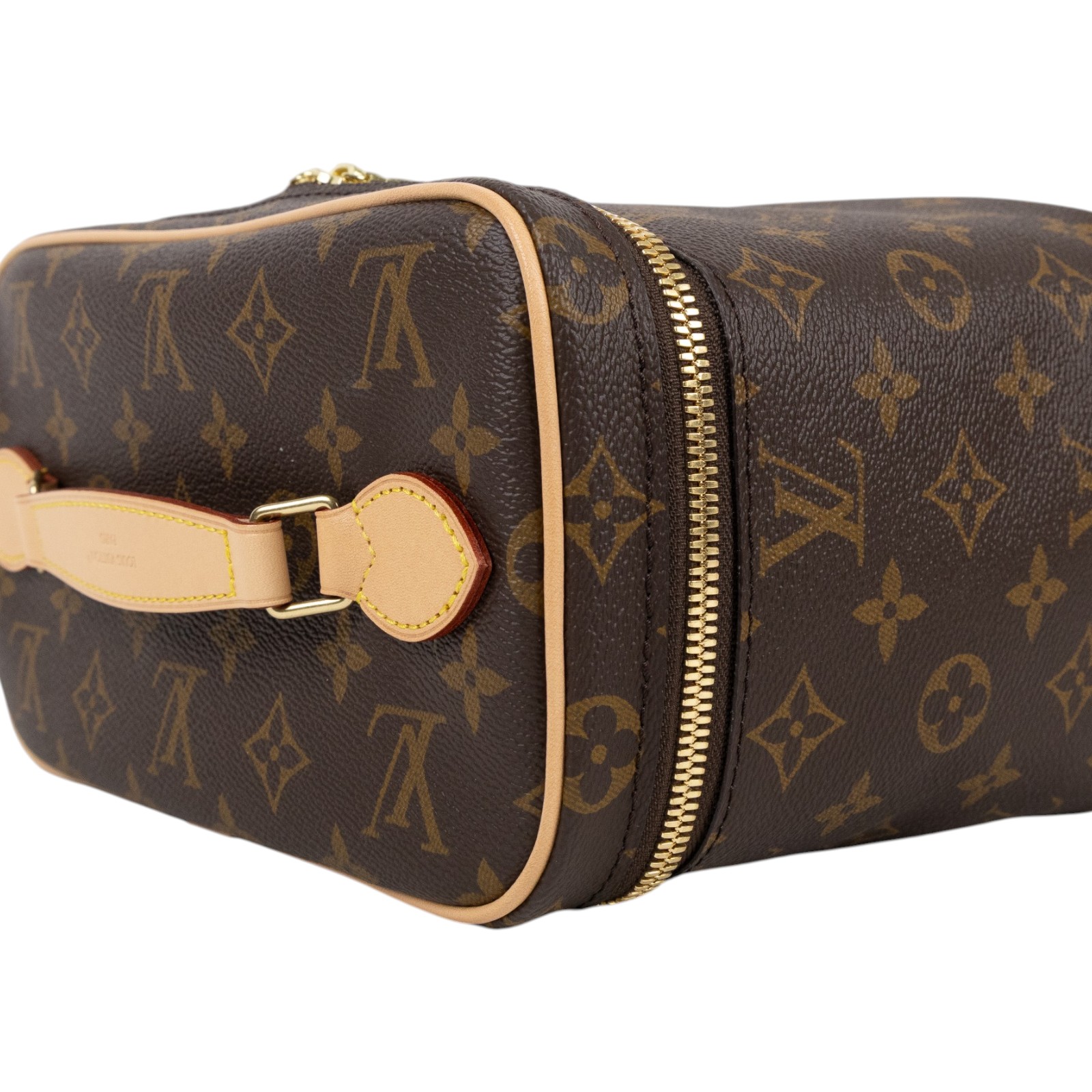 路易威登 LOUIS VUITTON Nice BB 手提 化妝箱 M42265 晶片款 原花大化妝包 原廠盒子/防塵袋