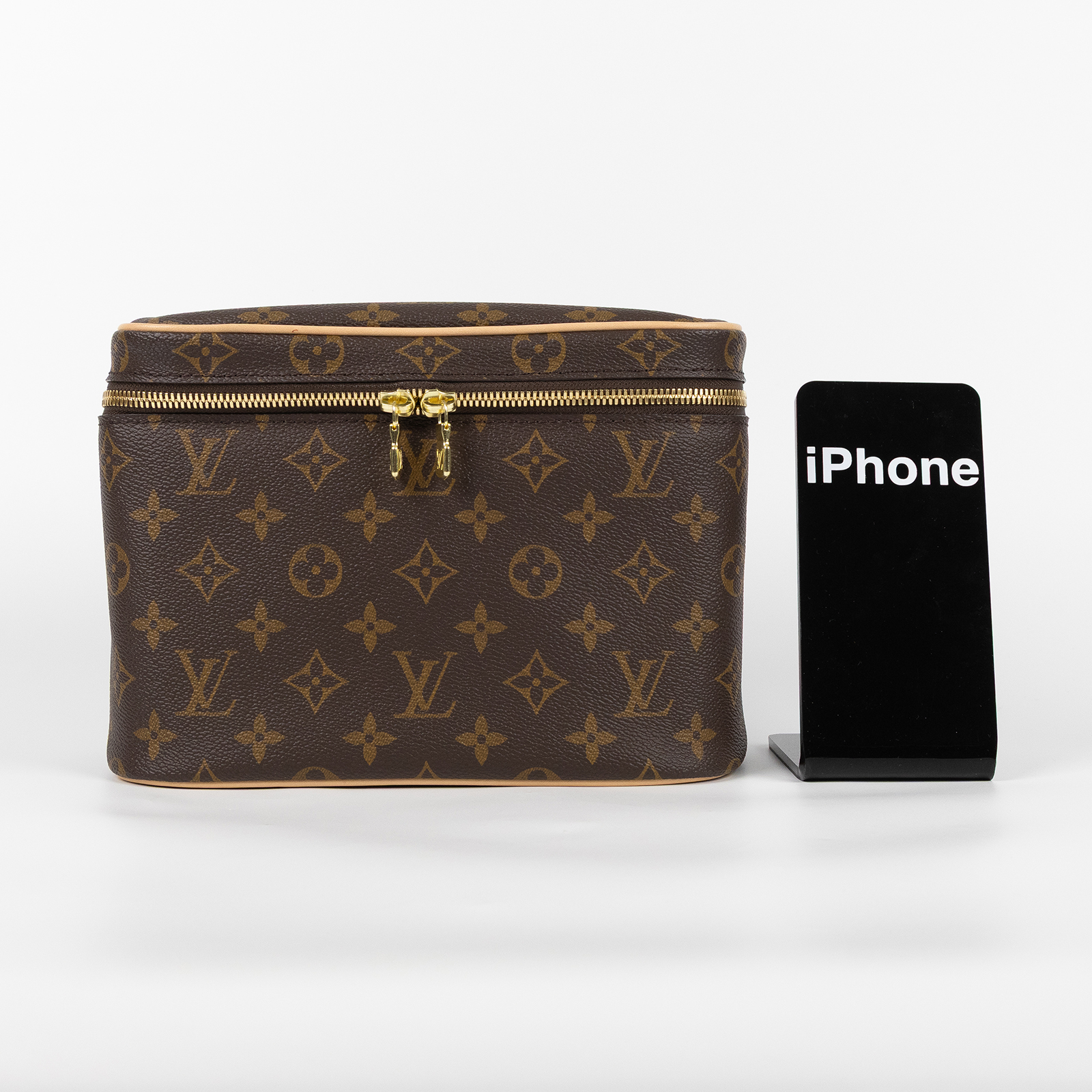 路易威登 LOUIS VUITTON Nice BB 手提 化妝箱 M42265 晶片款 原花大化妝包 原廠盒子/防塵袋