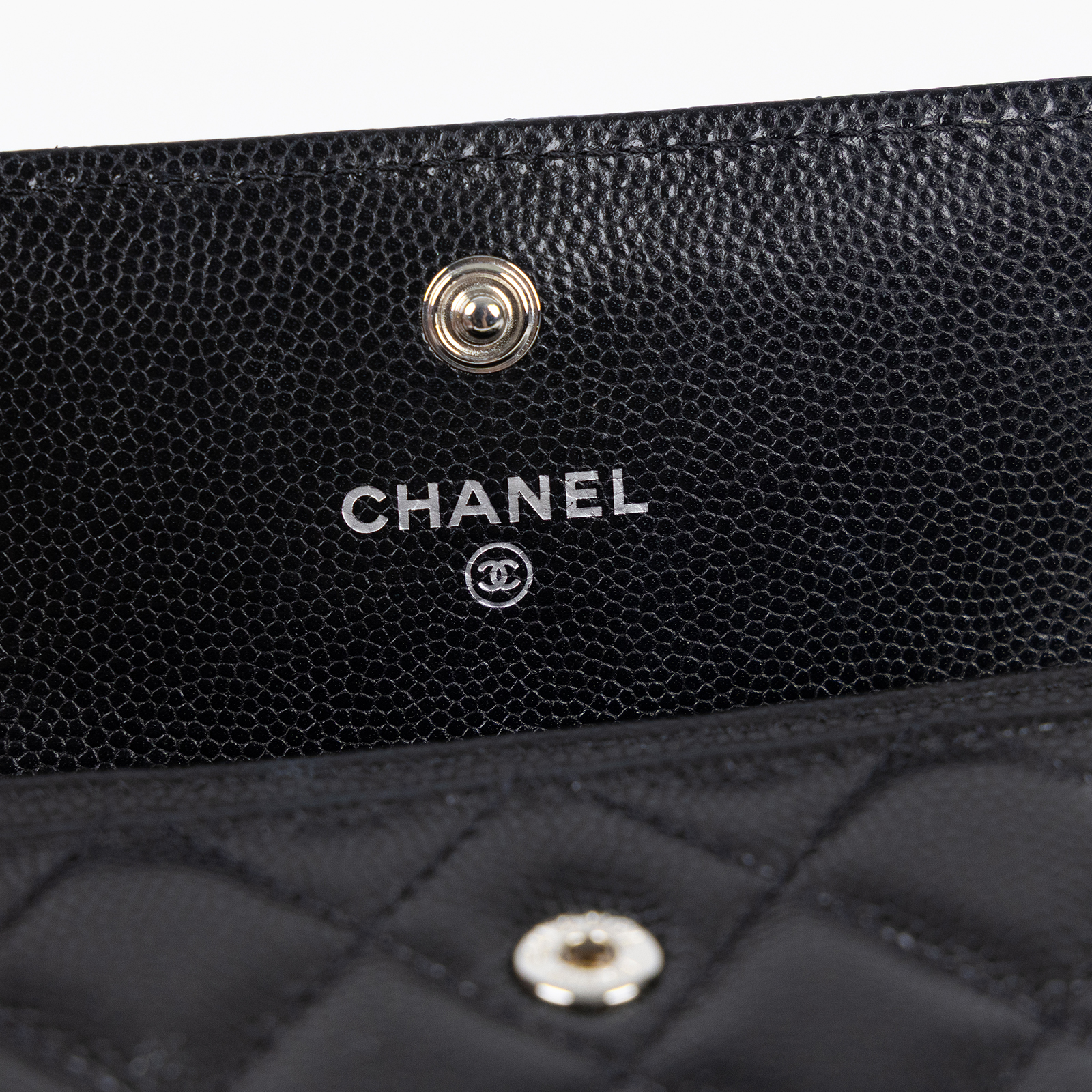 香奈兒 CHANEL 錢包 卡包 AP3729 晶片款 黑荔枝翻蓋星星卡包 無附屬品