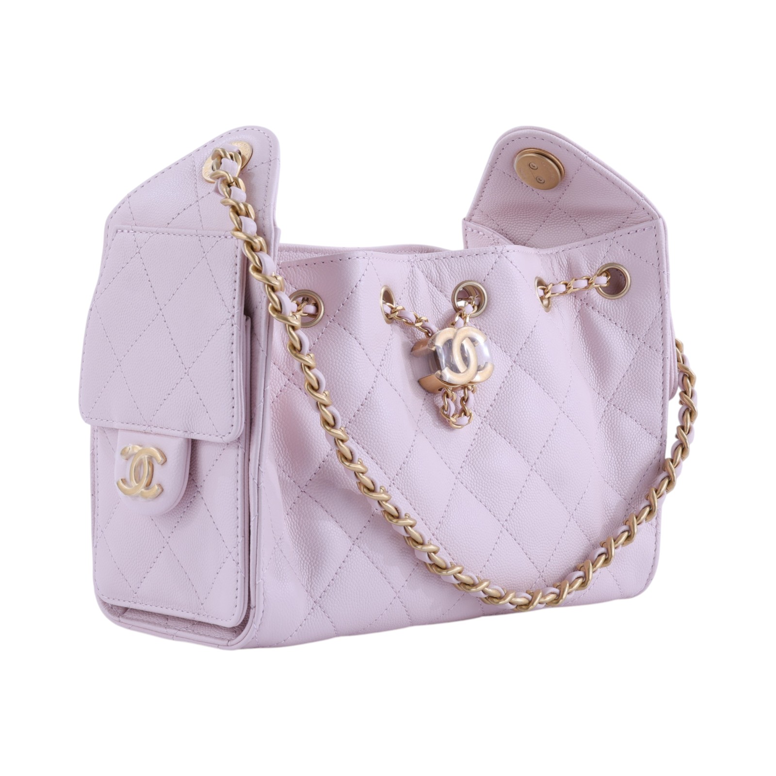 香奈兒 CHANEL 25 迷你包 AS5631 晶片款 粉25包 MINI 原廠盒子/防塵袋