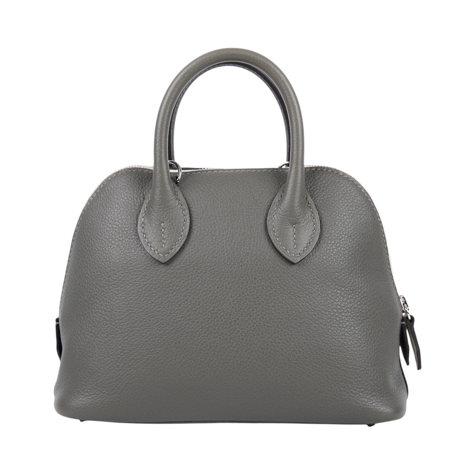 愛馬仕 Hermes Bolide Bag 1923 柏莉包 mini 銀色五金 積雨雲灰 H073444CK0L BIT354GI  原廠盒子/防塵袋/背帶