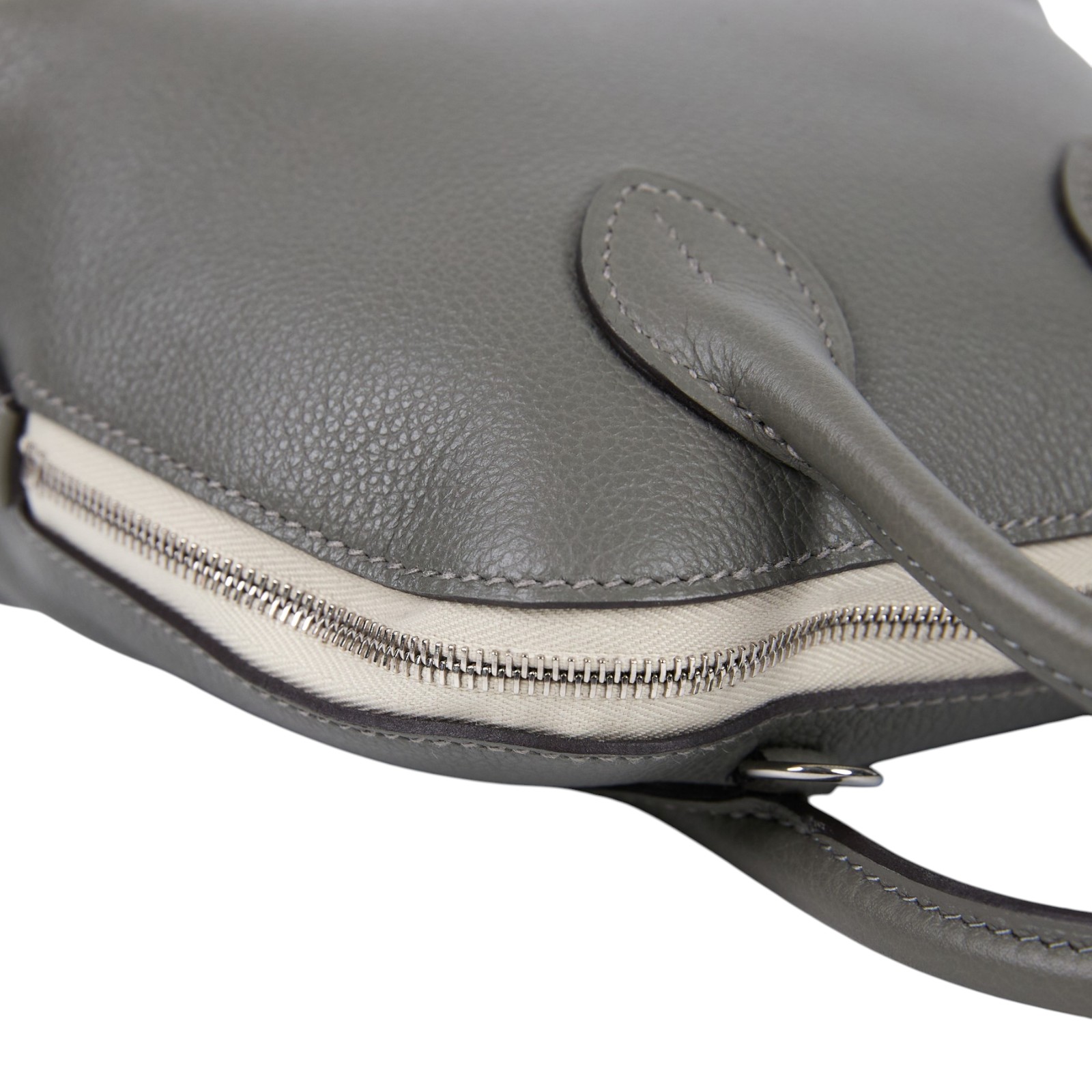 愛馬仕 Hermes Bolide Bag 1923 柏莉包 mini 銀色五金 積雨雲灰 H073444CK0L BIT354GI  原廠盒子/防塵袋/背帶