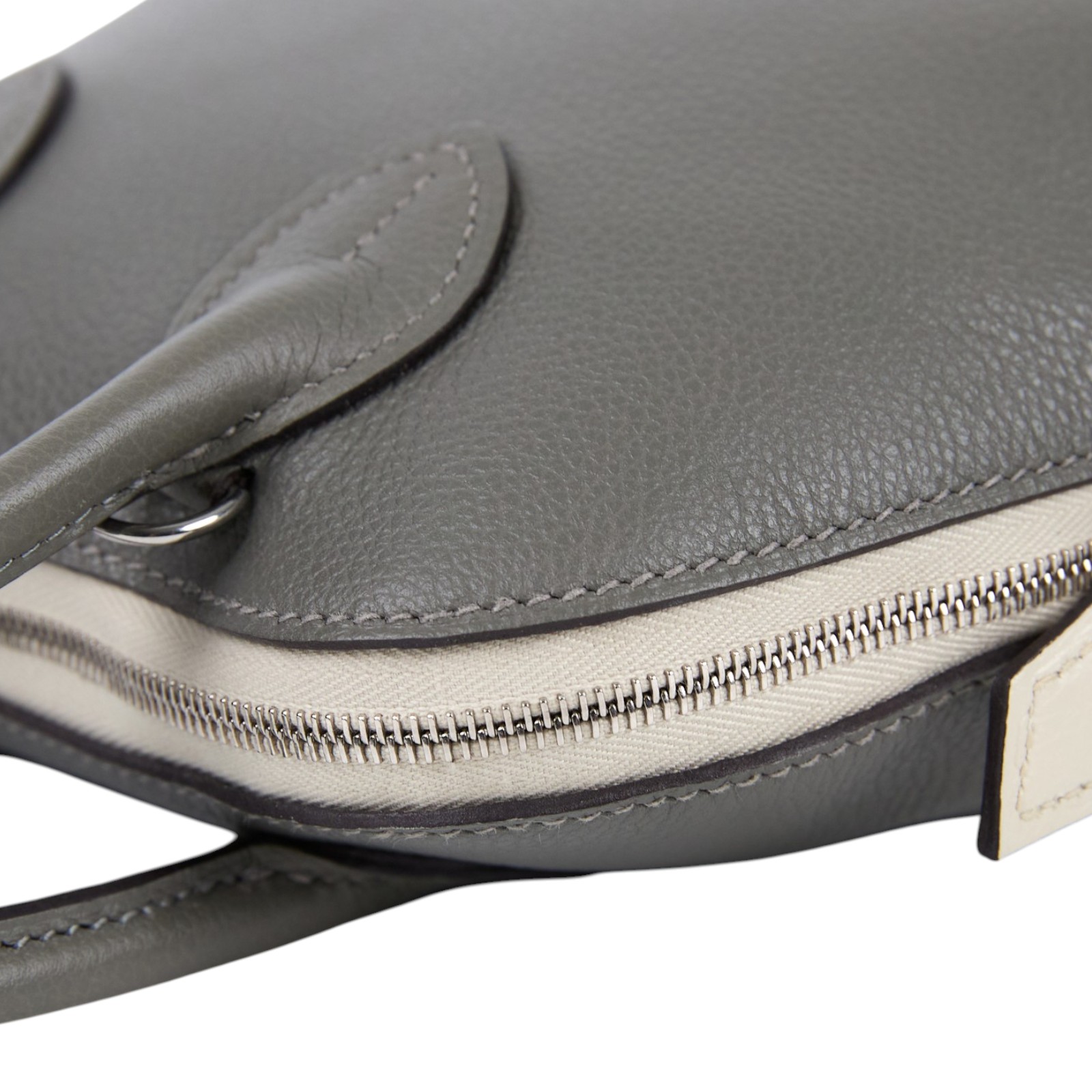 愛馬仕 Hermes Bolide Bag 1923 柏莉包 mini 銀色五金 積雨雲灰 H073444CK0L BIT354GI  原廠盒子/防塵袋/背帶