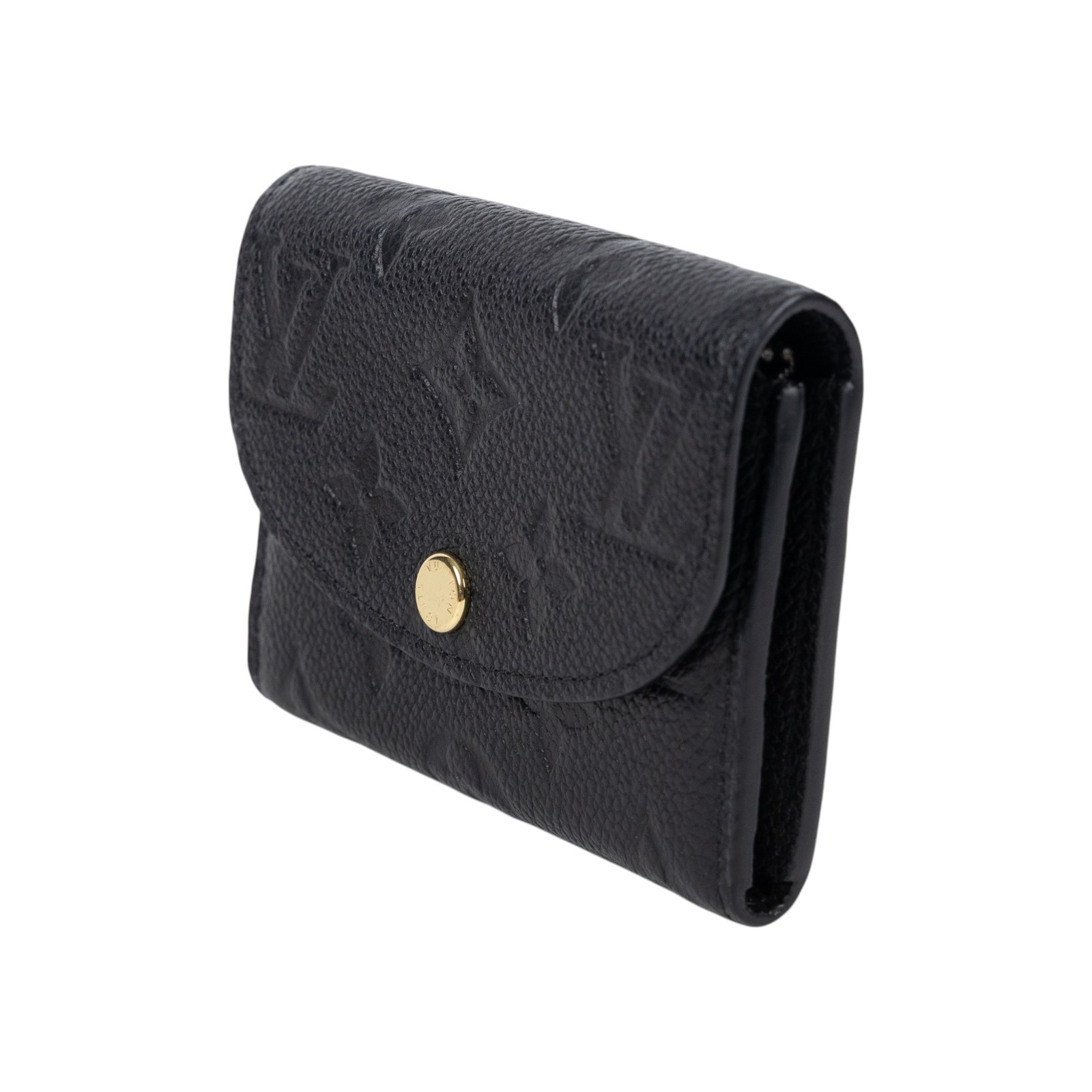 路易威登 LOUIS VUITTON Rosalie 零錢包 黑色 M81455 晶片款 黑原花壓紋Rosalie零錢包 原廠盒子/防塵袋