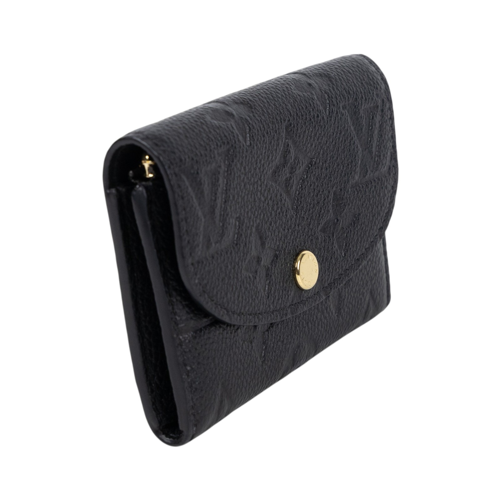 路易威登 LOUIS VUITTON Rosalie 零錢包 黑色 M81455 晶片款 黑原花壓紋Rosalie零錢包 原廠盒子/防塵袋