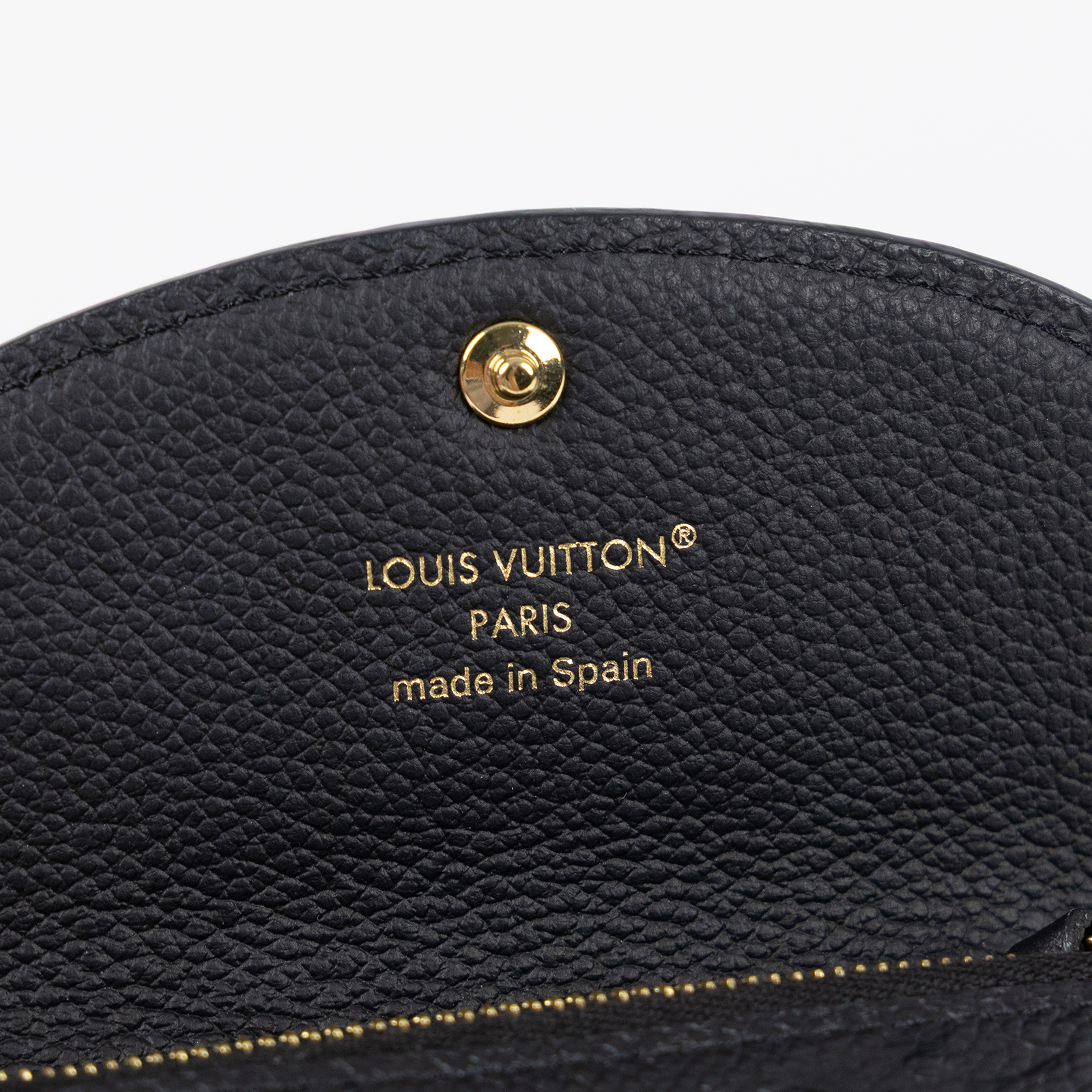 路易威登 LOUIS VUITTON Rosalie 零錢包 黑色 M81455 晶片款 黑原花壓紋Rosalie零錢包 原廠盒子/防塵袋