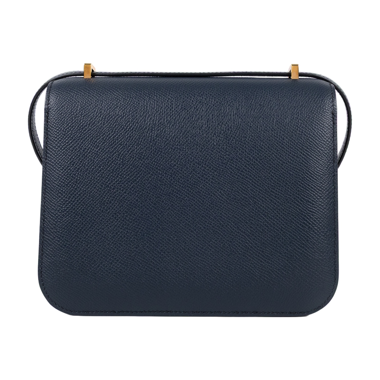 愛馬仕 Hermes Constance Bag 康康包 MIni 18 玫瑰金色五金 靛藍色 H056347CD76 /ZBY138 MH  原廠盒子/防塵袋/日本購買證明