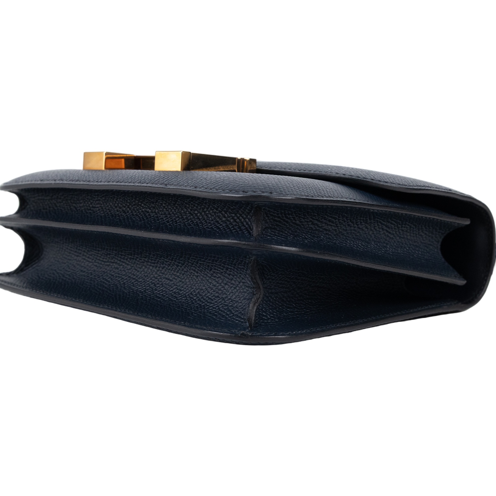 愛馬仕 Hermes Constance Bag 康康包 MIni 18 玫瑰金色五金 靛藍色 H056347CD76 /ZBY138 MH  原廠盒子/防塵袋/日本購買證明