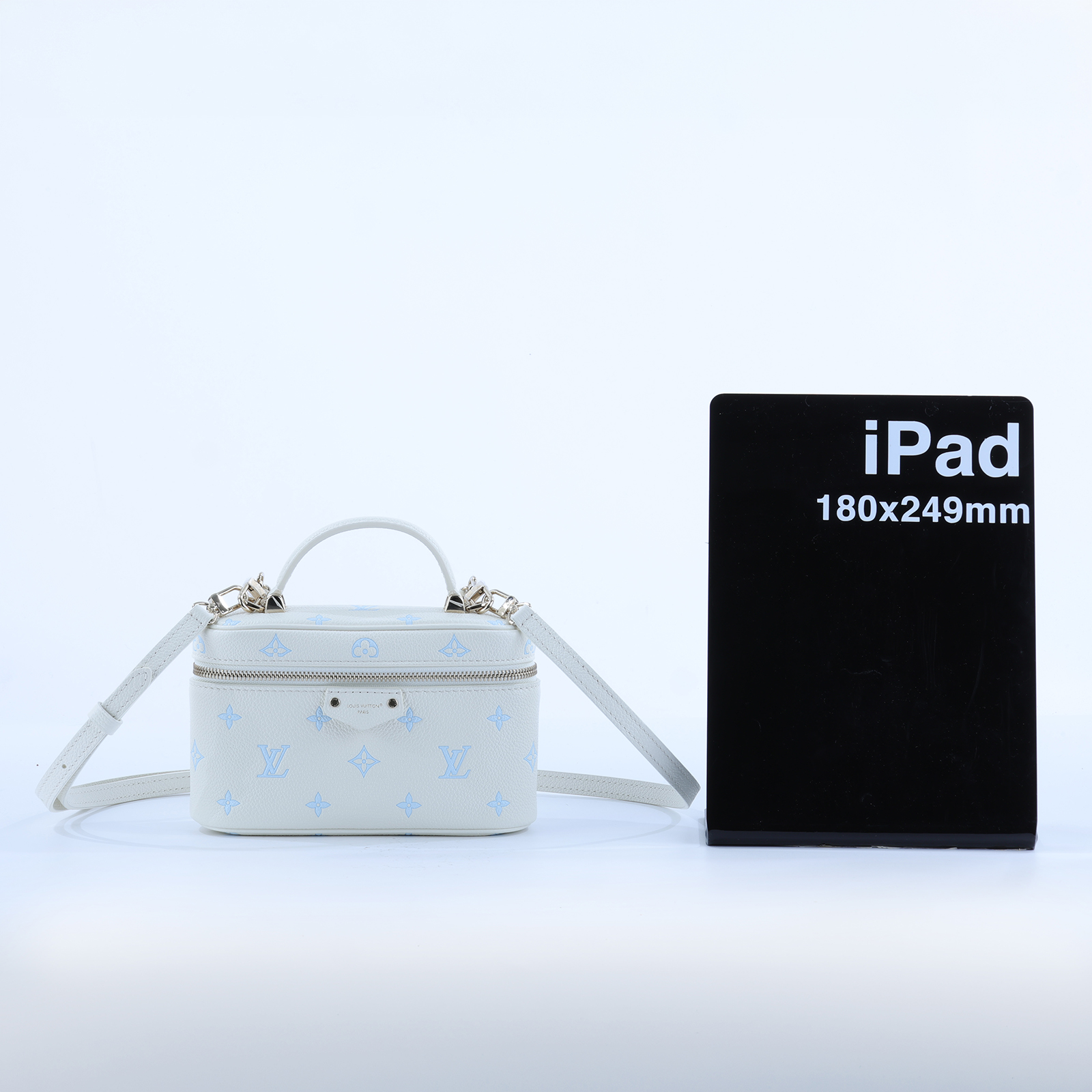 路易威登 LOUIS VUITTON Vanity Chain Pouch 手提 斜背 化妝箱 盒子包 M27744 晶片款  原廠盒子/背帶2/鎖組