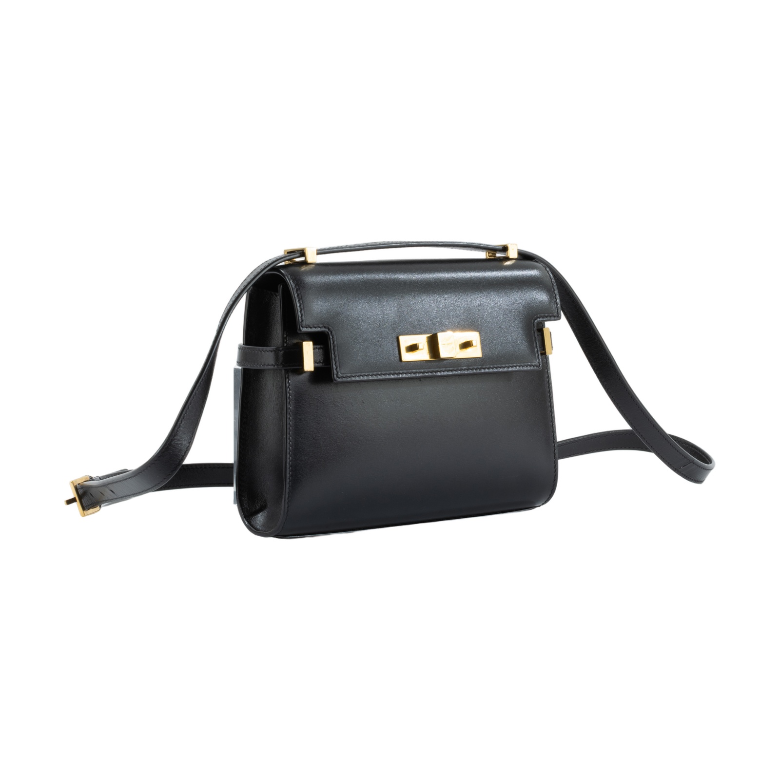 聖羅蘭 YSL SAINT LAURENT Manhattan mini 迷你 肩背包 7277660SX0W 黑MANHATTAN MINI 無附屬品