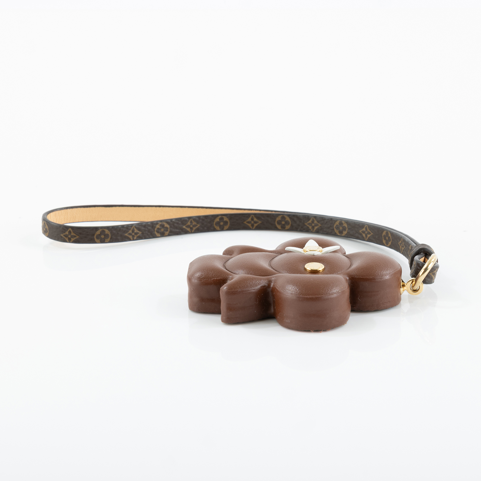 路易威登 LOUIS VUITTON Vivienne Chocolat 包包吊飾 M02208 棕原花VIVIENNE吊飾 原廠盒子/防塵袋